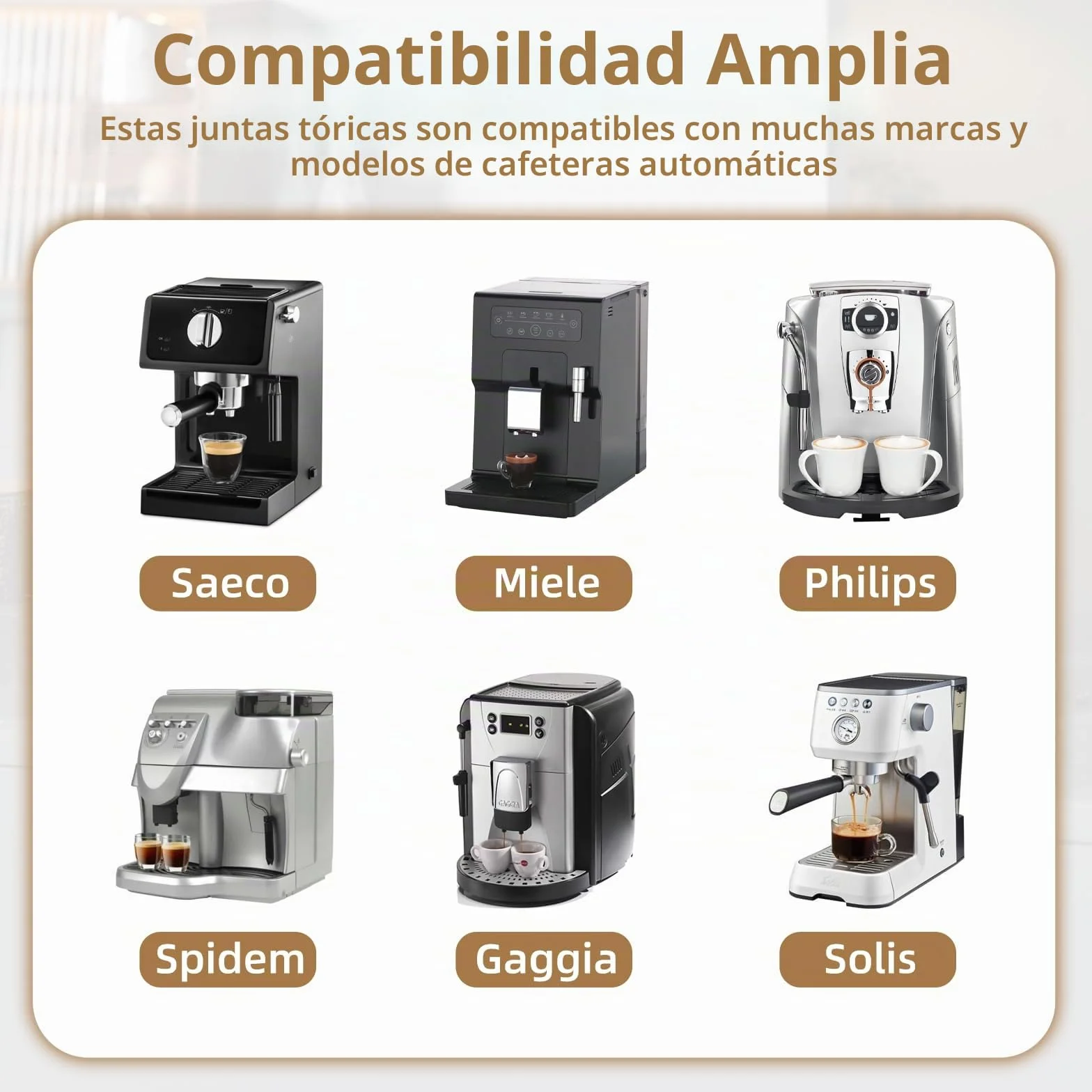 Junta tórica Philips Saeco 30 piezas juntas estanqueidad grupo infusor cepillo limpieza recambios cafetera automática