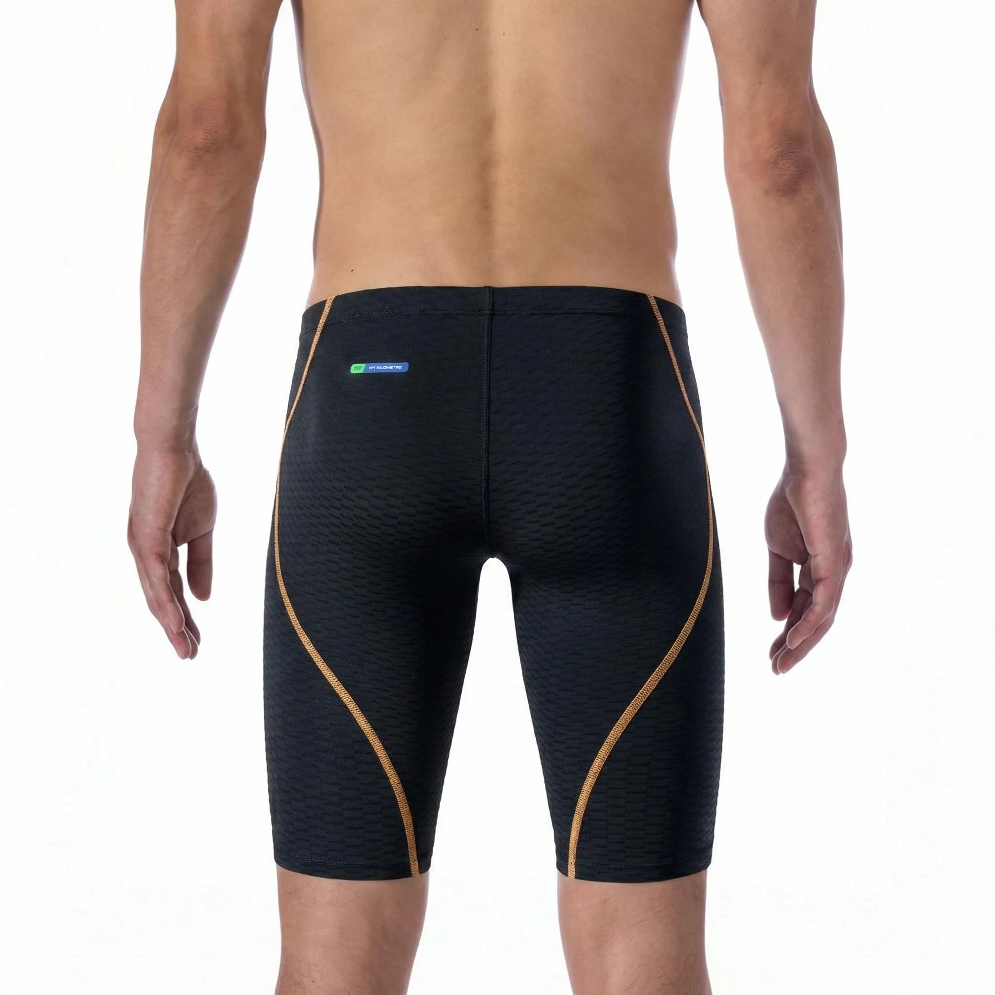 MY KILOMETRE Jammer de Natación Hombre – Bañador de Tejido Plano con Cordón Resistente al Cloro, Secado Rápido, Entrenamiento y Competición, UPF 50+