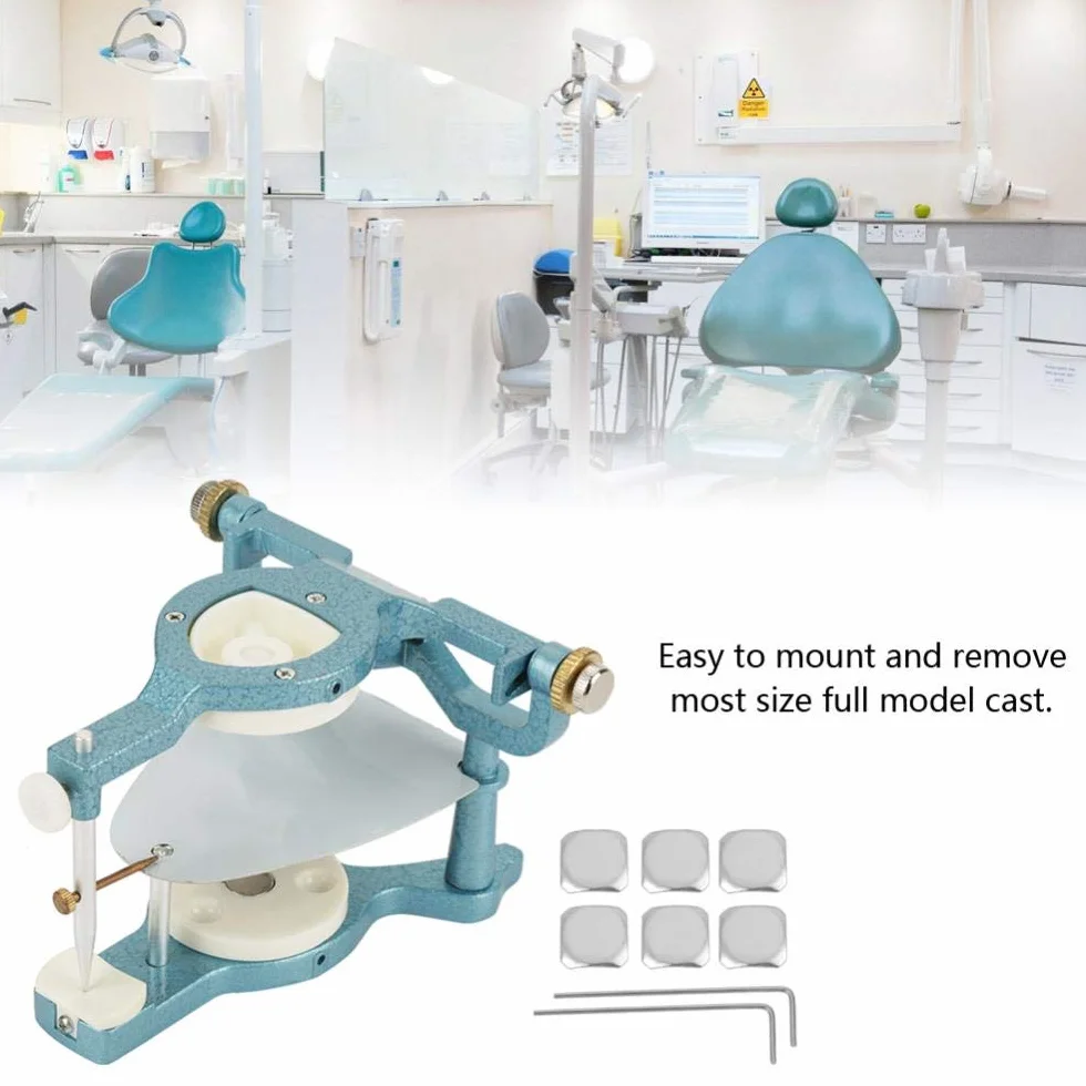 Equipo de articulador magnético ajustable de boca completa 9 en 1 para laboratorio dental
