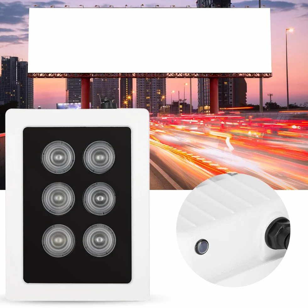 Iluminador IR DC12V 6W IP66 a Prueba de Agua para Cámara de Seguridad