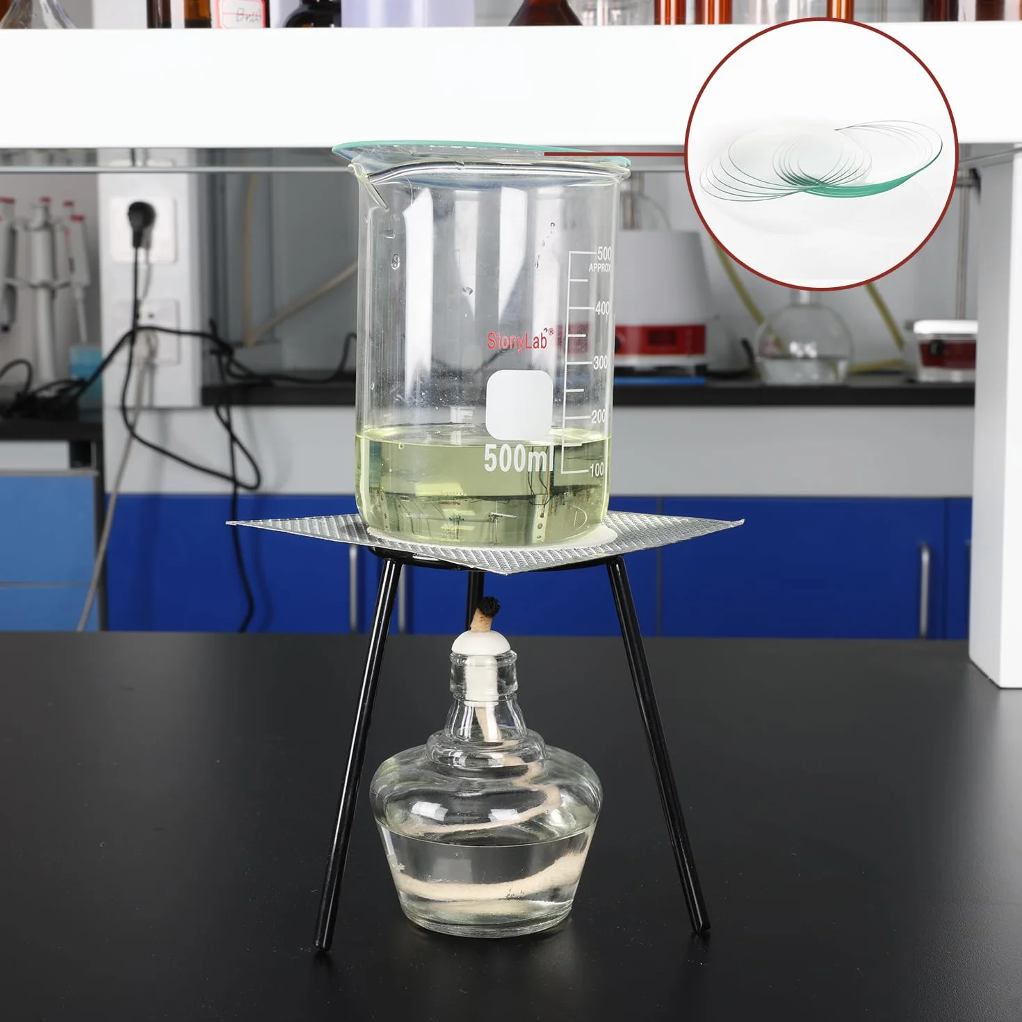 Vidrio de Reloj Borosilicato 70 mm Borde Molido, Paquete de 10, Cubiertas para Laboratorio y Escuela