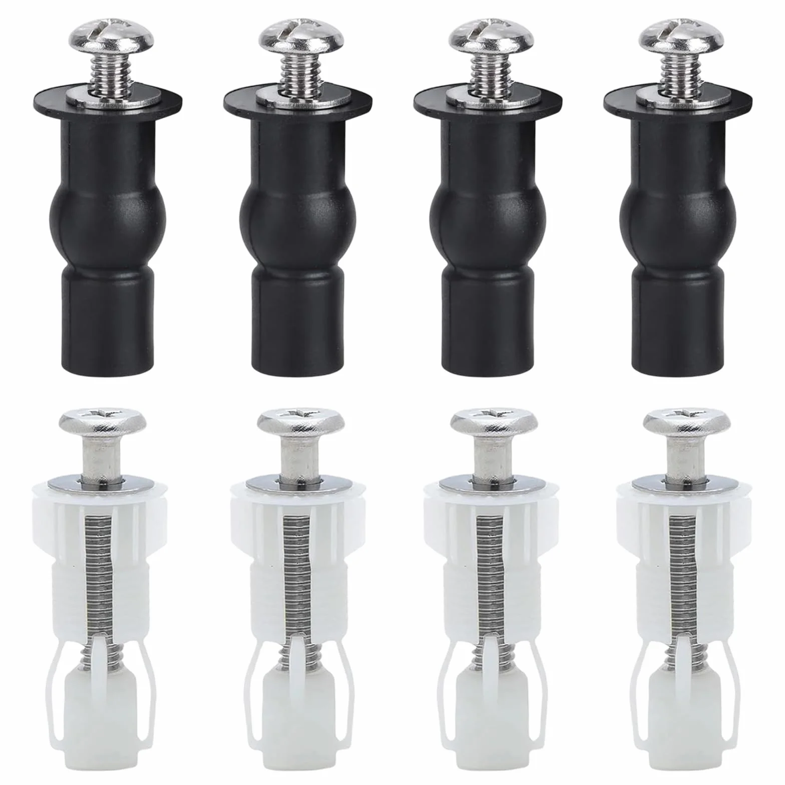 Tornillos Tapa WC, Anclaje Tapa WC, Pernos de Fijación de Asiento de Inodoro 8 Piezas