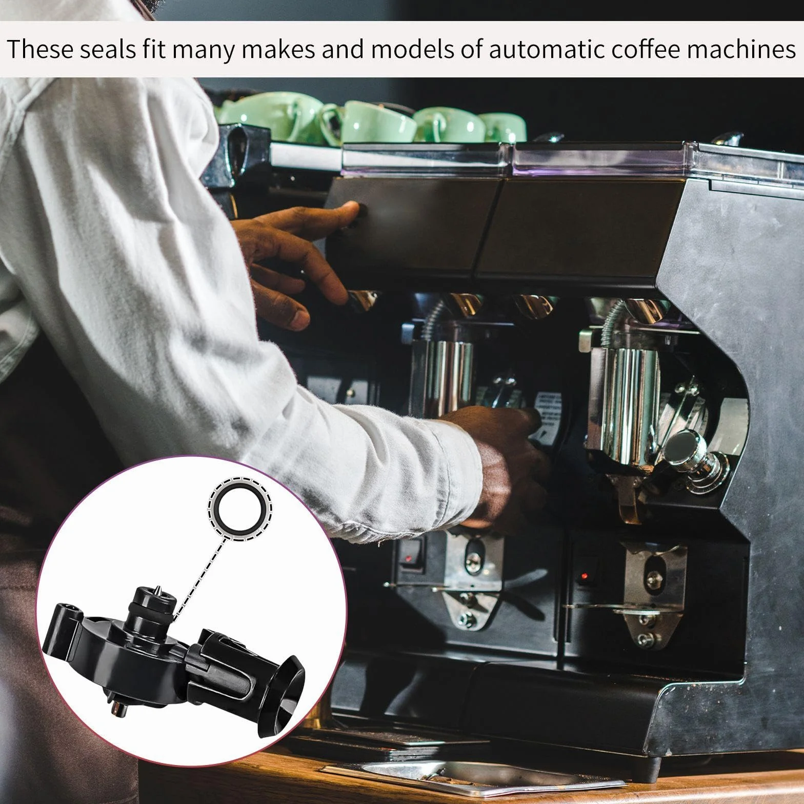 Junta Tórica de Silicona 45 Piezas para Válvulas de Vapor, Anillo de Sellado de Máquina de Café