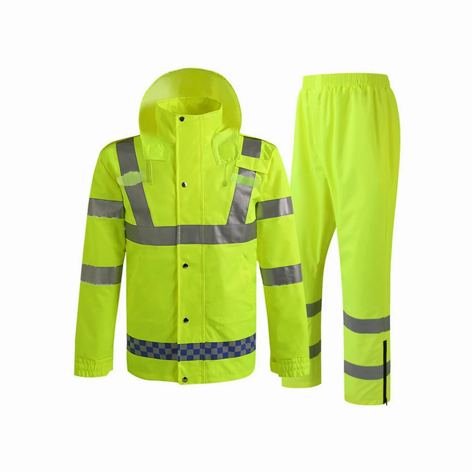 Chaqueta reflectante de alta visibilidad for hombre, chaqueta advertencia tráfico for trabajo al aire libre, abrigo seguridad impermeable