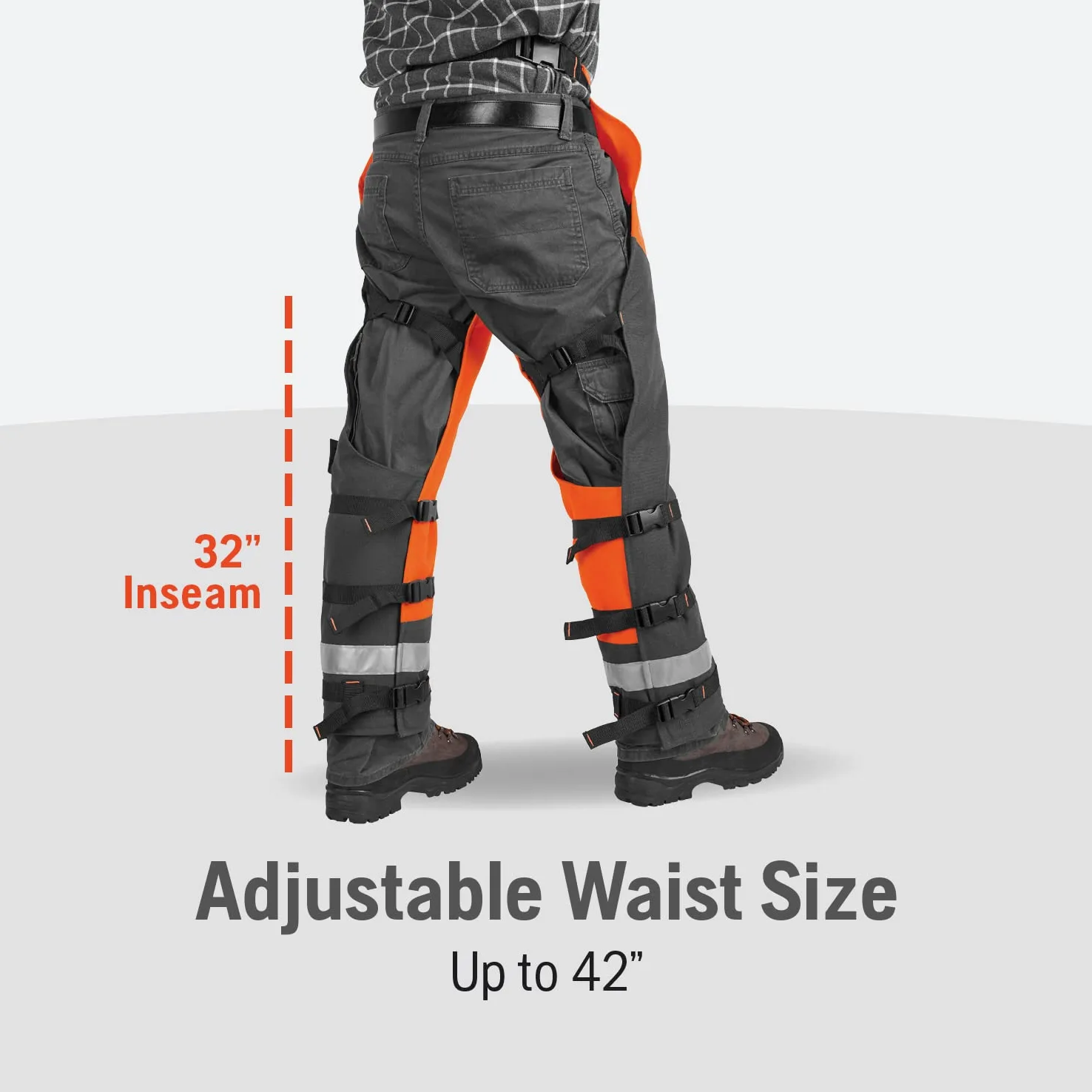 Husqvarna - Delantal técnico de envolver capa, de 101 a 106 cm