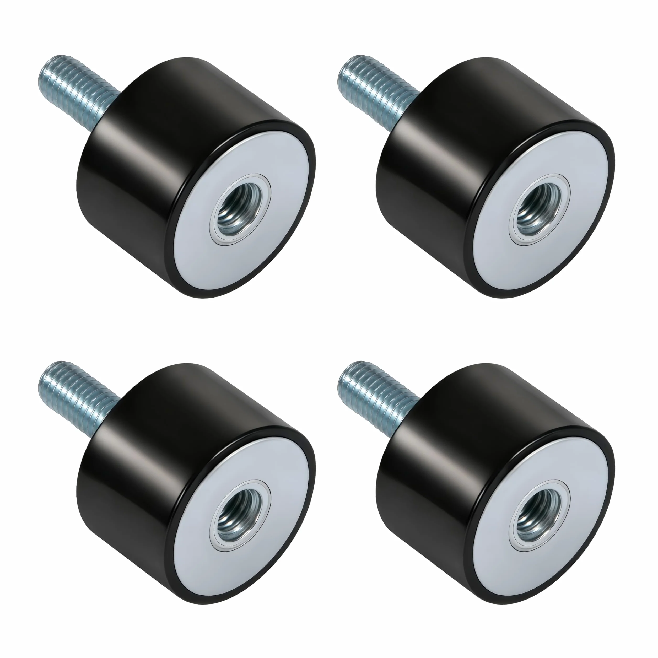 Amortiguador Antivibracion de Goma 4PCS Silentblock Soportes M6 para Compresores Aire Motores Diesel Bombas Agua