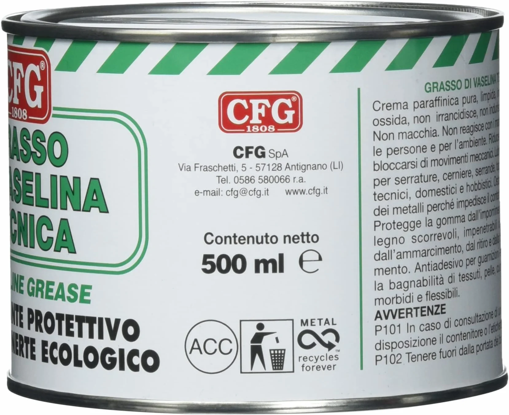 Grasa de vaselina técnica 500 ml