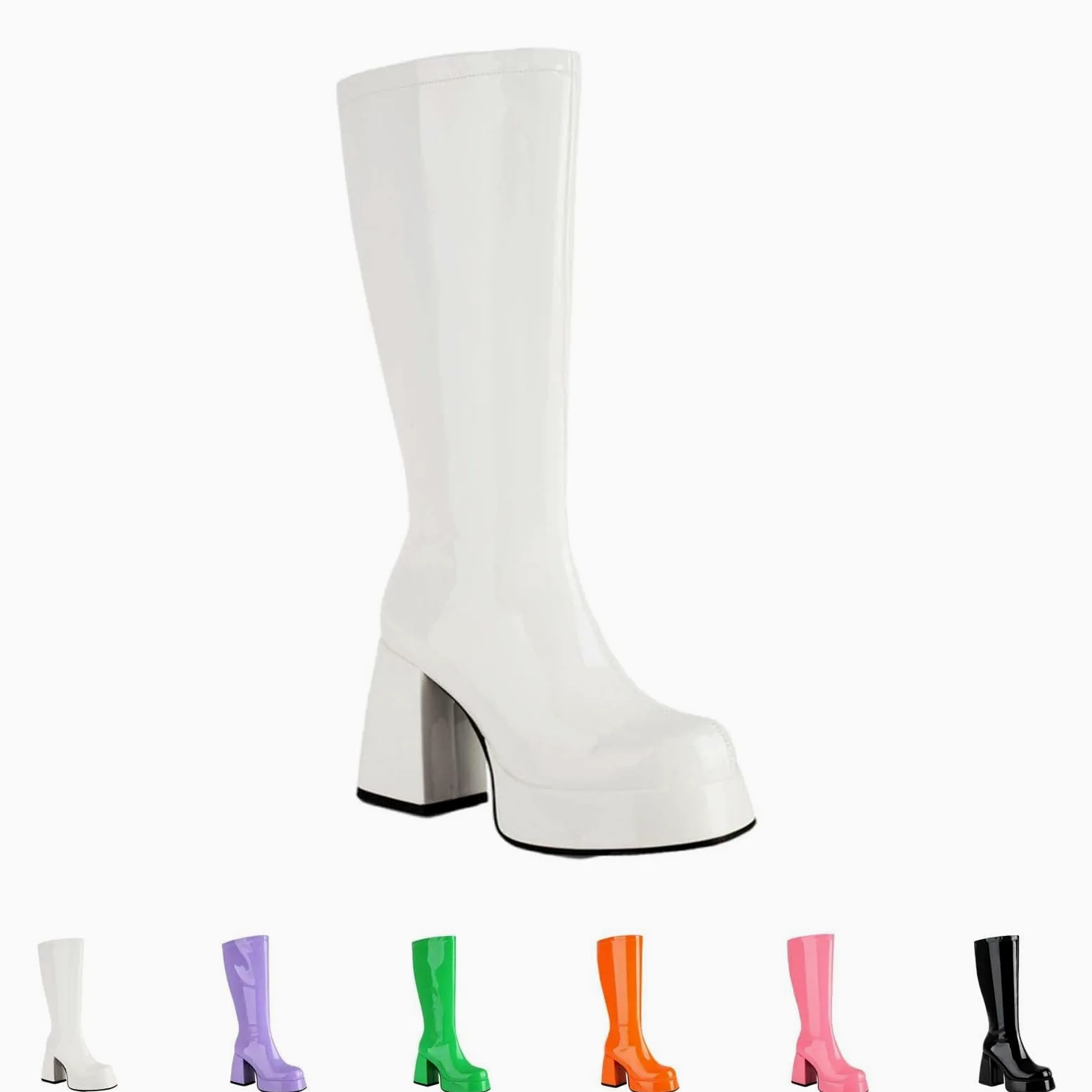 Botas altas de tacón para mujer, botas altas por encima de la rodilla ligeras al aire libre botas altas con tacón con cremallera botas de montar para mujer suela interior primavera invierno,