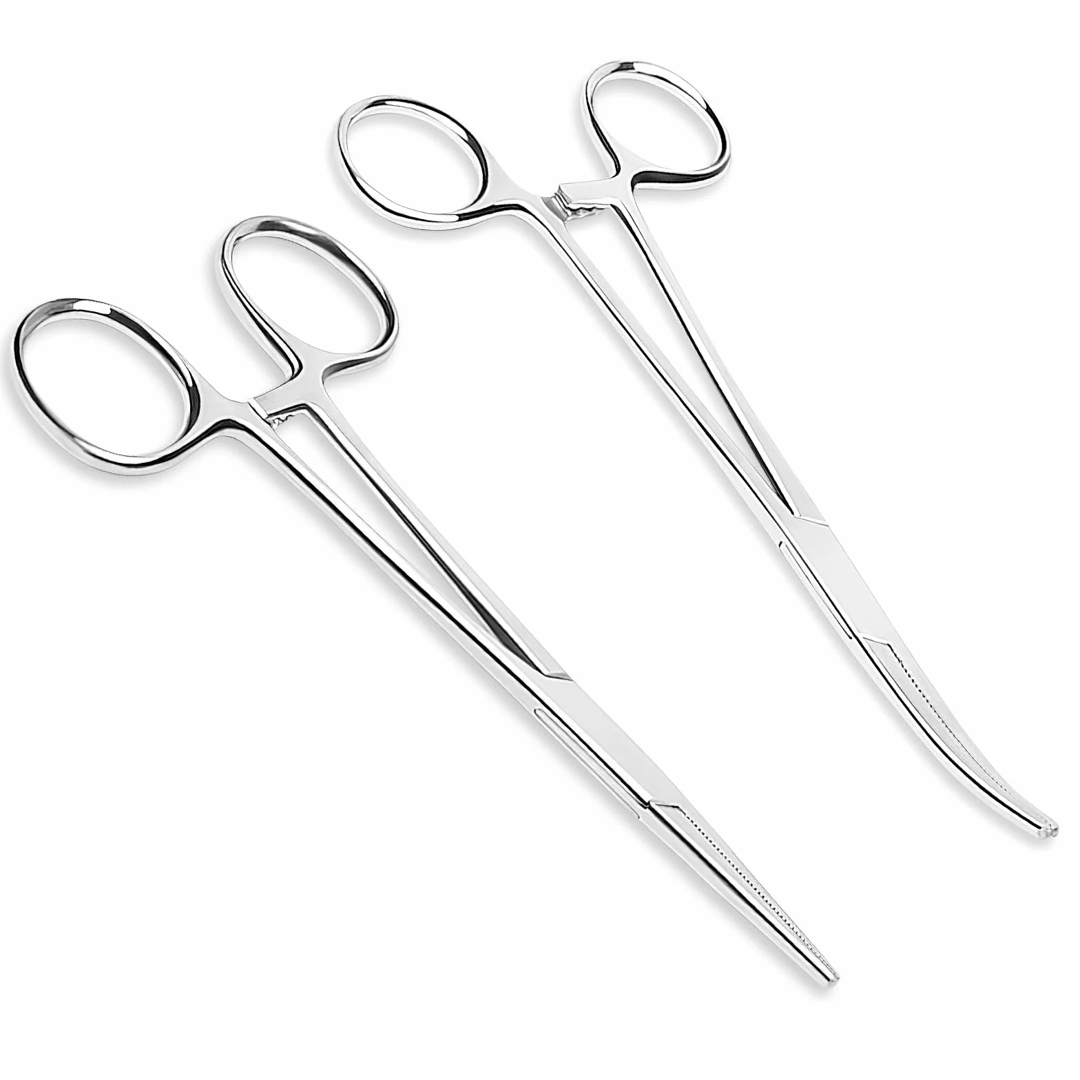 APOMOONS 2 piezas alicates piercing tijeras enfermeria inoxidable pinza pesca dientes sierra 12,5cm