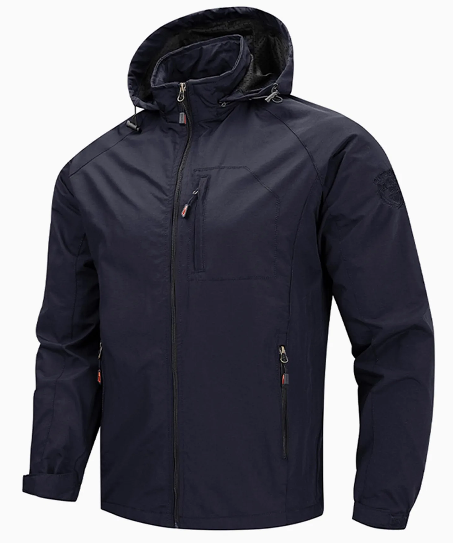 Chaqueta al Aire Libre para Hombres Chaqueta de senderismo Impermeable Ligeras chaqueta de entretiempo primavera otoñoCortavientos Cazadoras Deportiva Abrigo Antiviento Aire Libre softshell