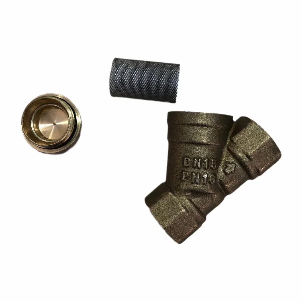 Filtro Colador de Latón Rosca Hembra 1/2" Malla Acero Inoxidable