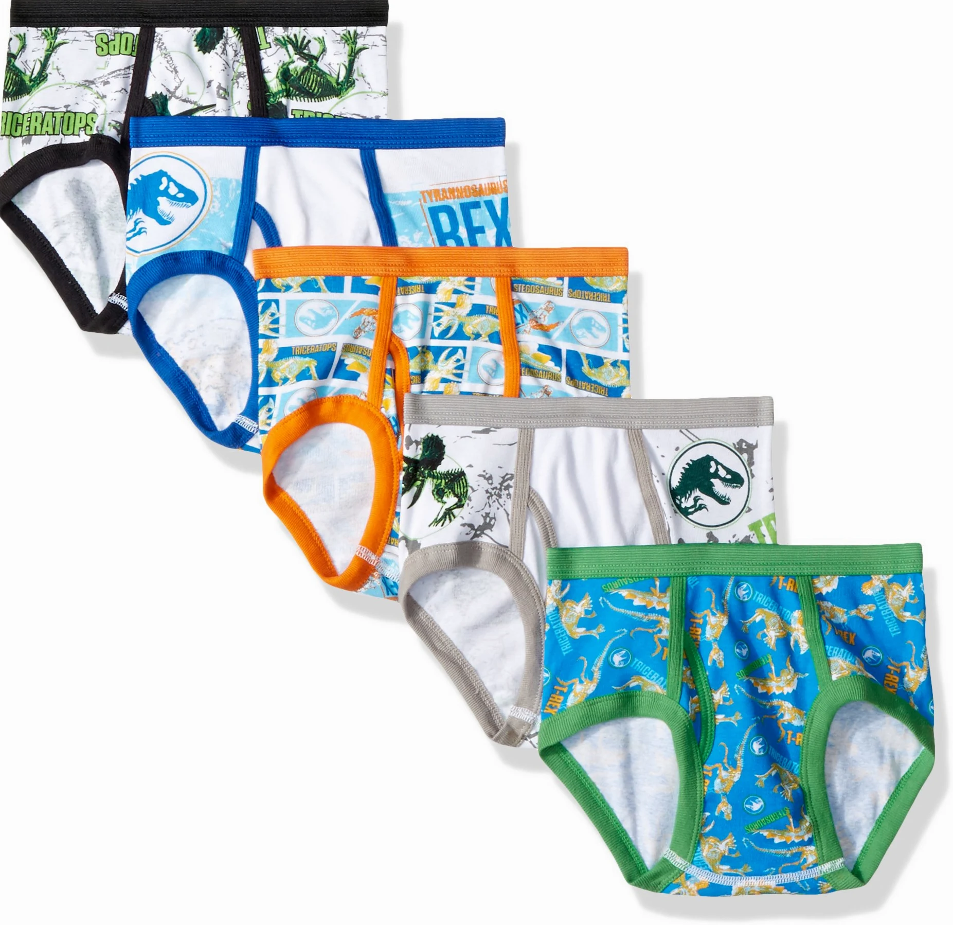 Universal Calzoncillos grandes de la ropa interior del mundo jurásico para niños PF Pack 5 6 mundo Jurasico