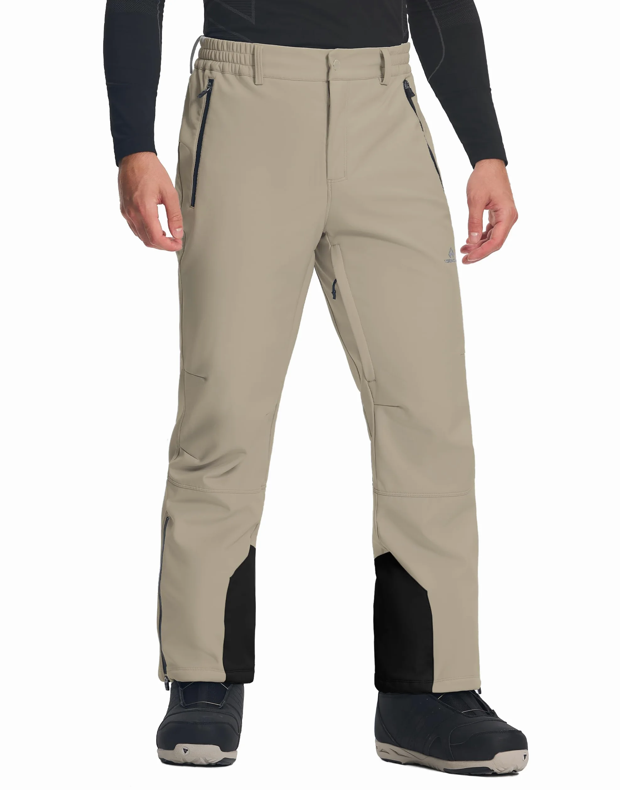 Pioneer Camp Pantalones de esquí para hombre, impermeables, 15000 + mm, H2O, pantalones de snowboard, resistentes al viento, con forro cálido, pantalones de softshell térmicos, pantalones de esquí