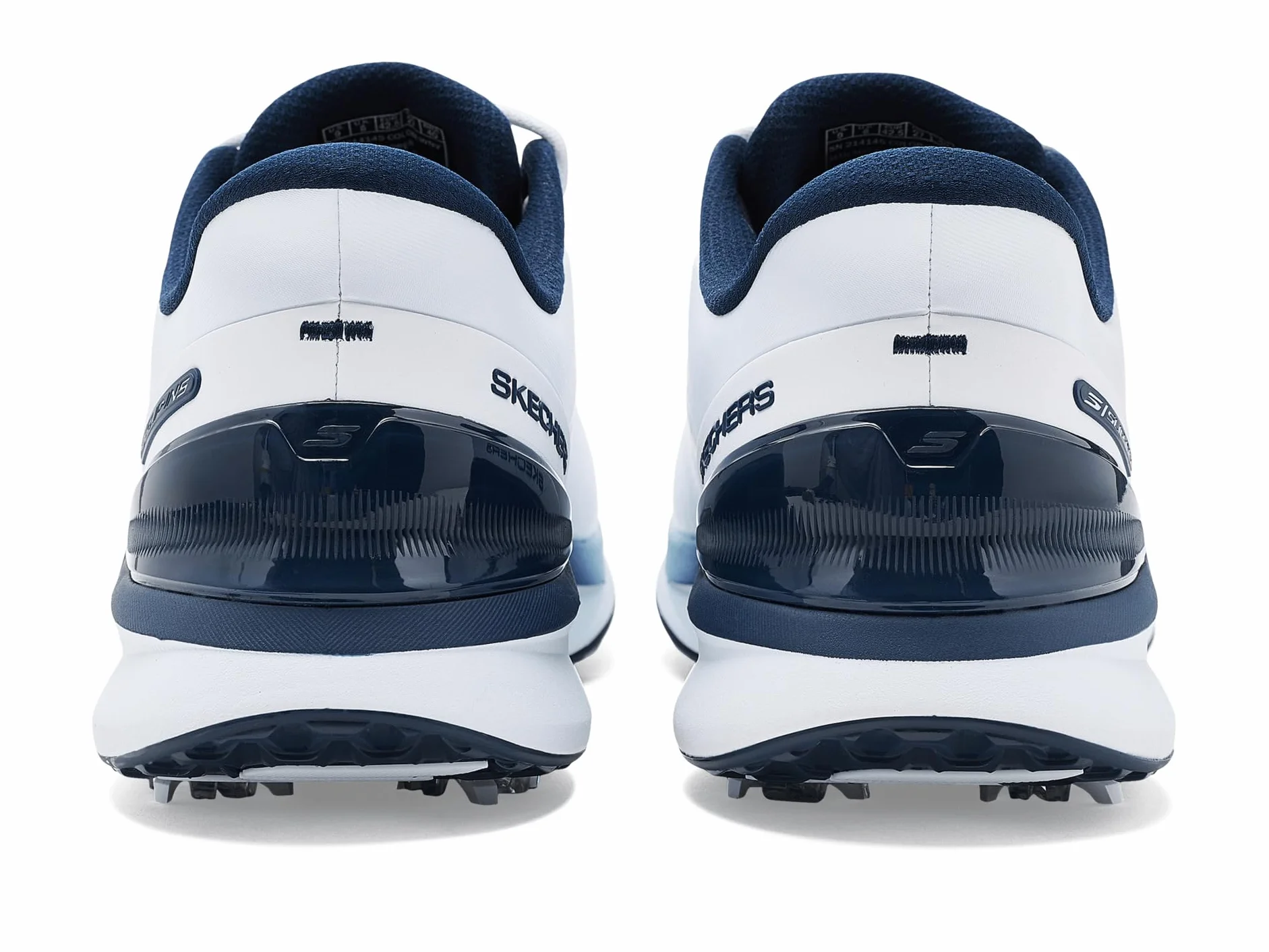 Skechers Golf Blade Tour SL, Zapatos de Golf para Hombre, Estándar (Blanco/Azul Marino, Sistema Tallas Calzado EU, Adulto, Números, Mediano, 43)