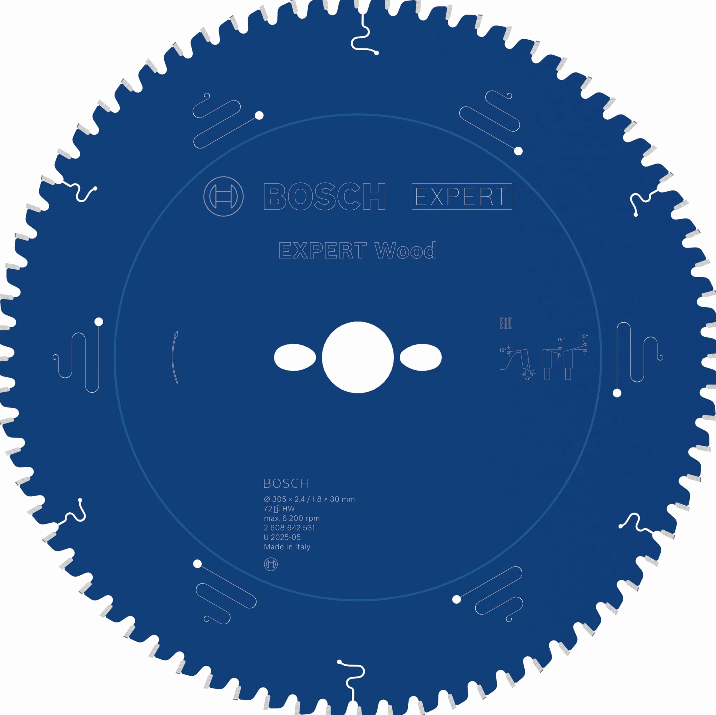 Bosch Hoja de sierra circular Expert for Multi Material 305 x 30 x 2,4 mm 96