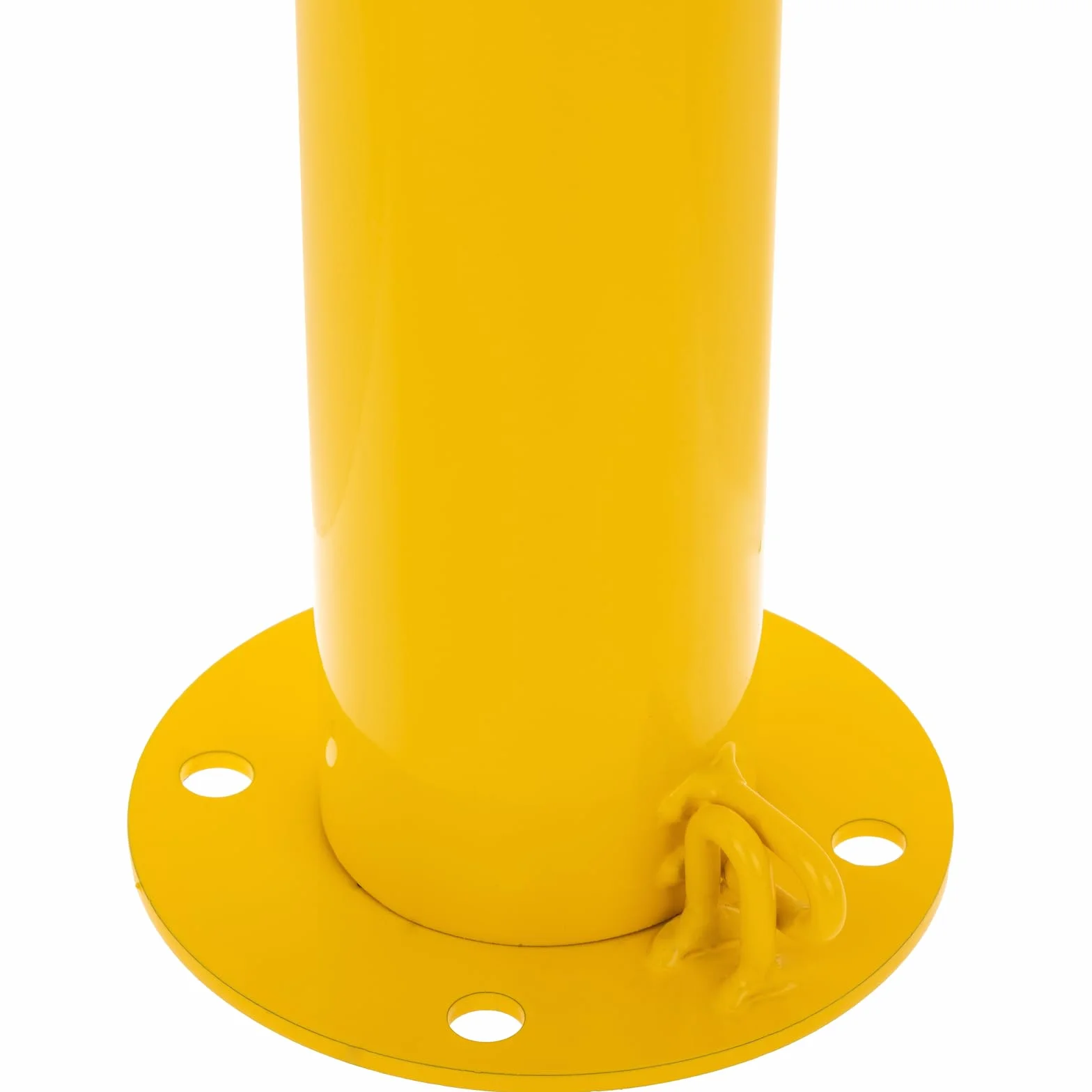 Pilonas bolardos de acero 76x600mm base clavada removible Pack 2 uds