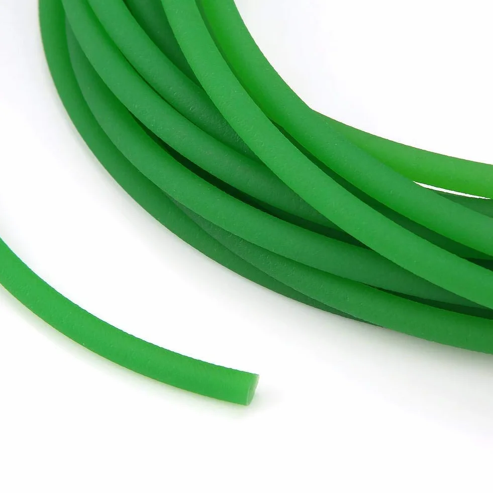 Correa de poliuretano PU 6mm x 10m para transmisión, superficie rugosa verde