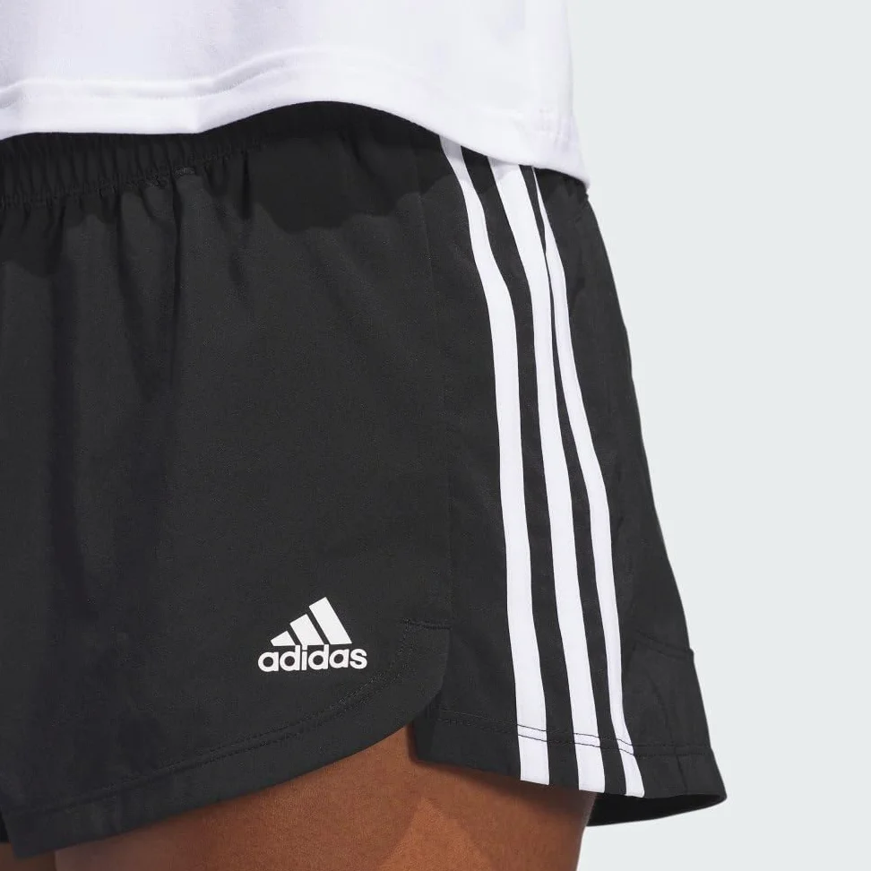 adidas Pacer Training 3-Stripes Woven High Rise Shorts - Pantalones Cortos Mujer
