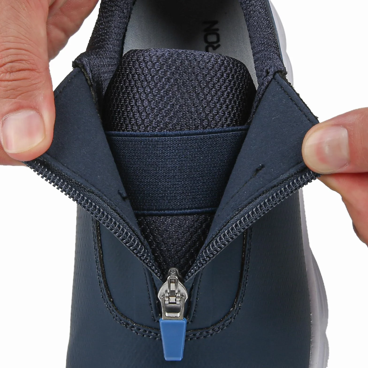 Zapatos De Golf Impermeables Hombre Zapatillas De Entrenamiento De Golf Profesionales Sin Clavos Zapatillas para Caminar con Cremallera Zapatillas Ligeras Antideslizantes