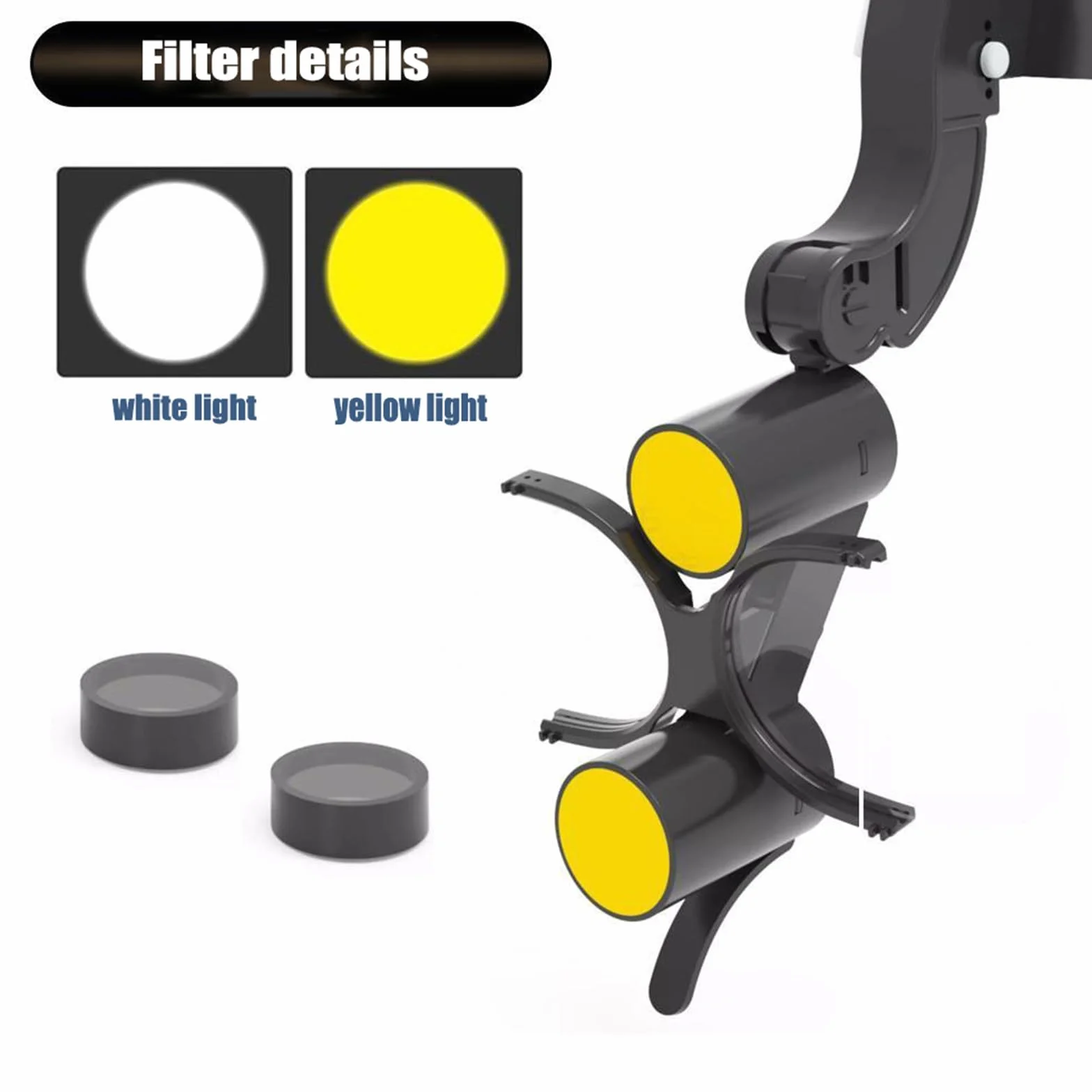 GeRRiT Faro Dental LED 5W 3.5X Lámpara de Cabeza Quirúrgica para Lupas Binoculares