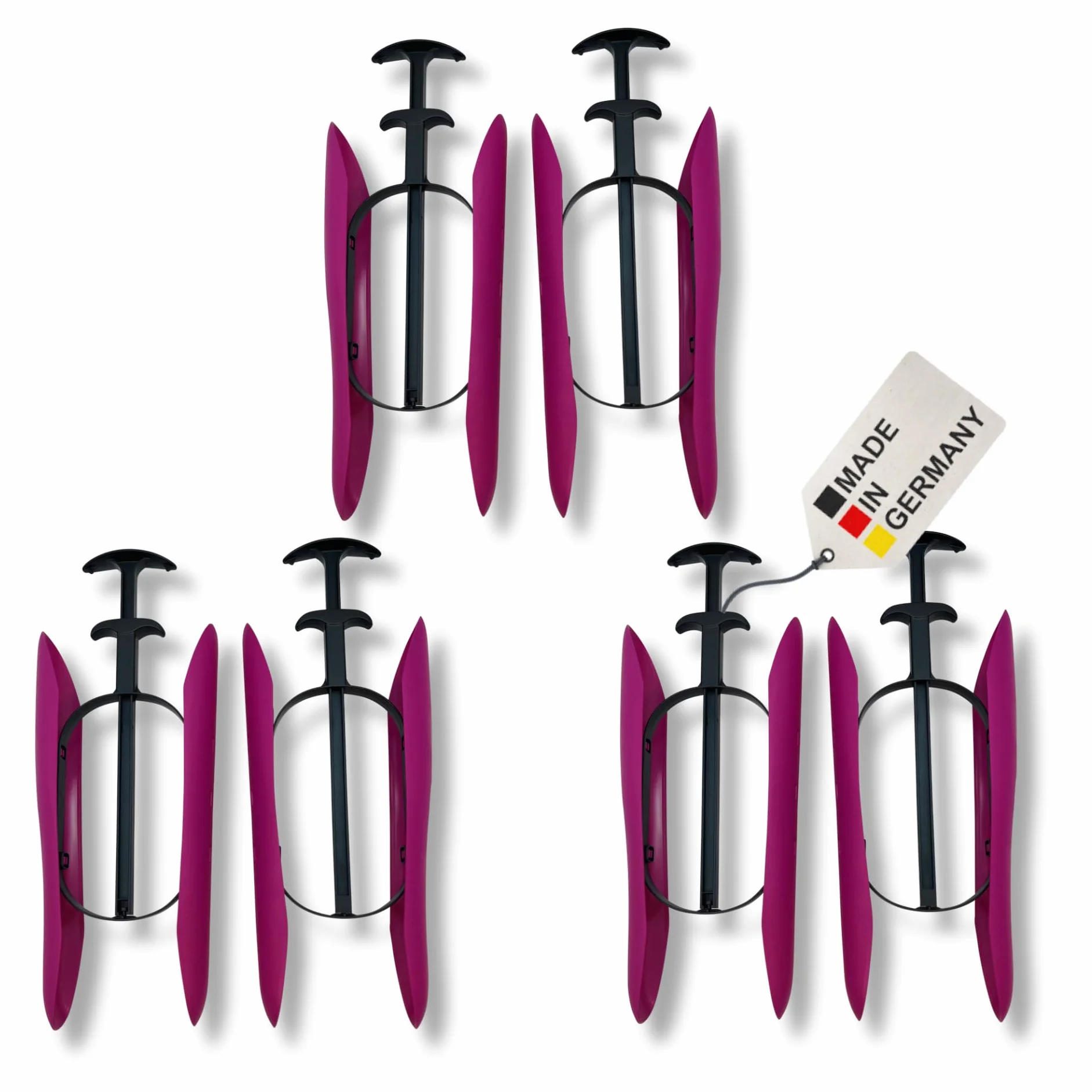 DELFA Juego de 3 pares de moldes para botas con resorte Sensomatic, tensor, 35 cm, Rosa, 36-41