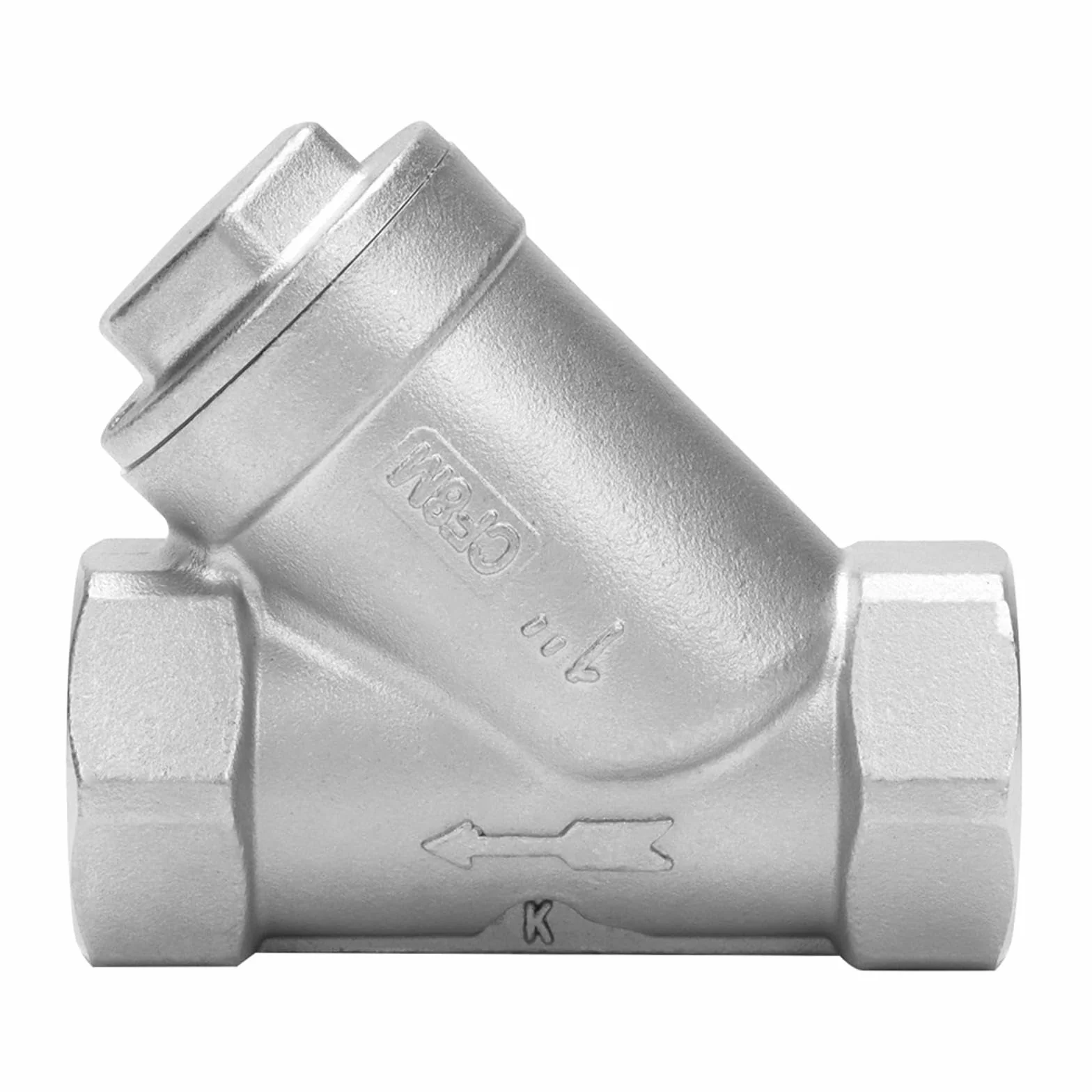 Filtro de bomba tipo Y 1" DN25 rosca 304 acero inoxidable para agua aceite gas