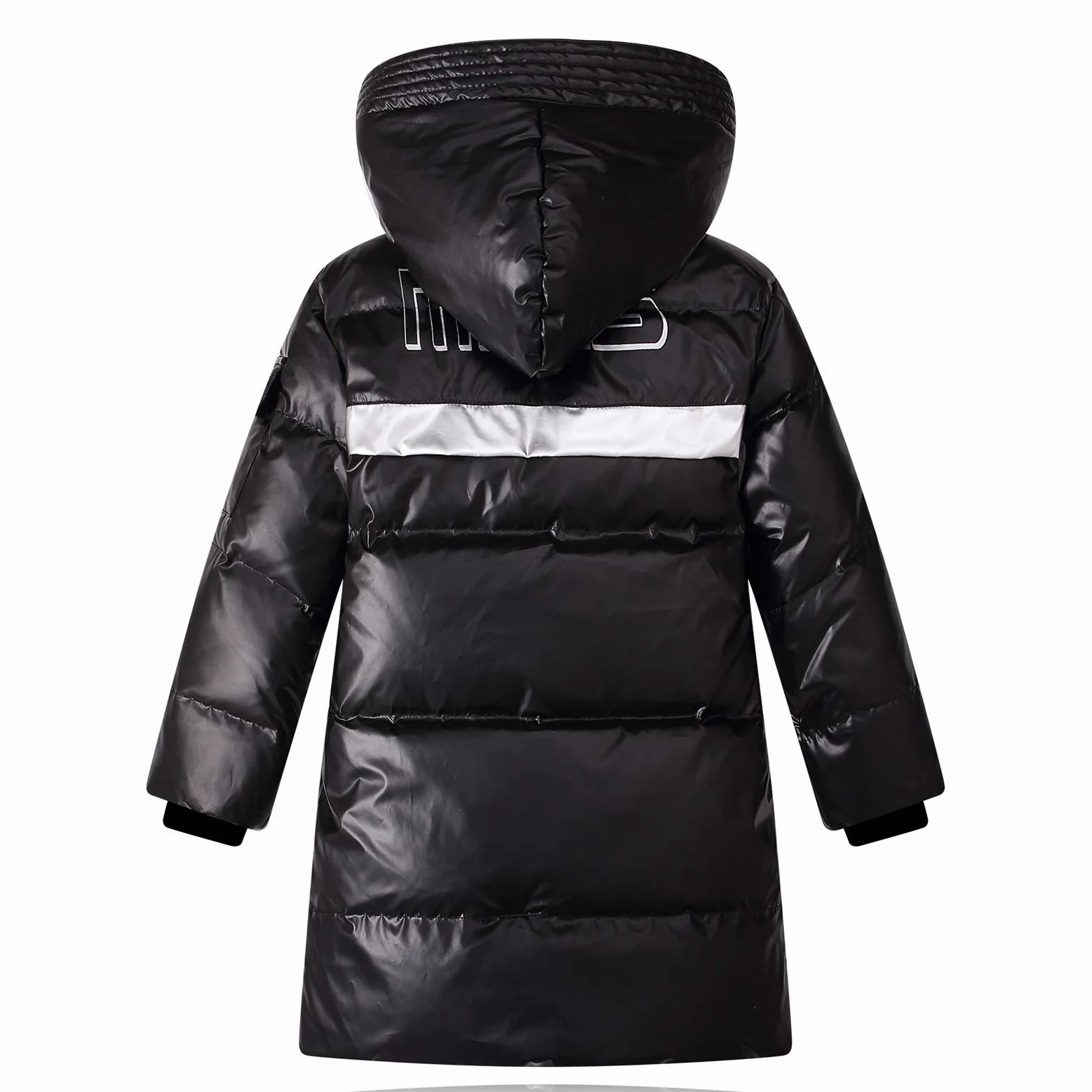 Niños Abrigo de Invierno con Capucha de Largo Medio Caliente Chaqueta Parka Plumas para Niño