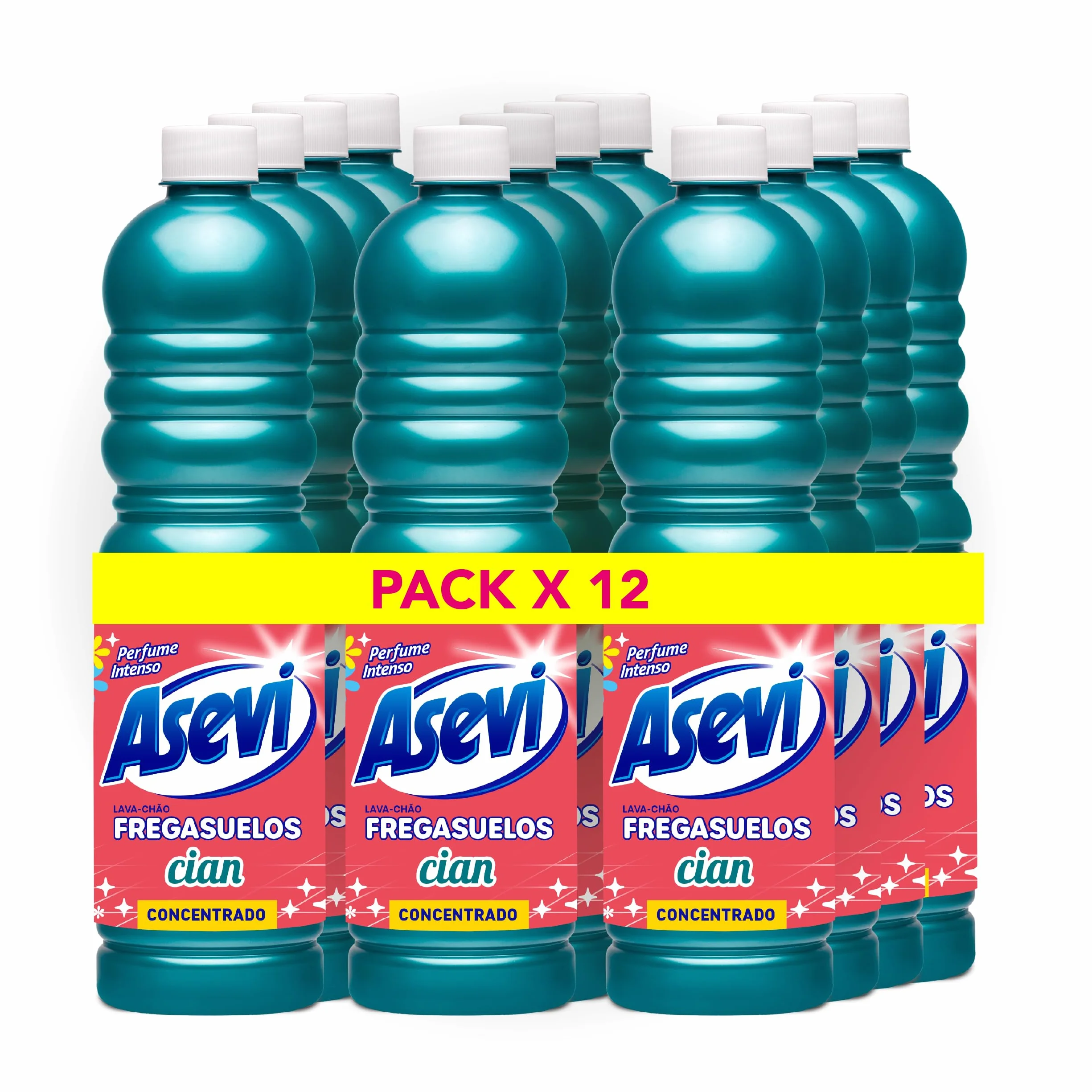 Asevi Fregasuelos Concentrado Aroma Flores Blancas pH Neutro 12 x 1 Litro