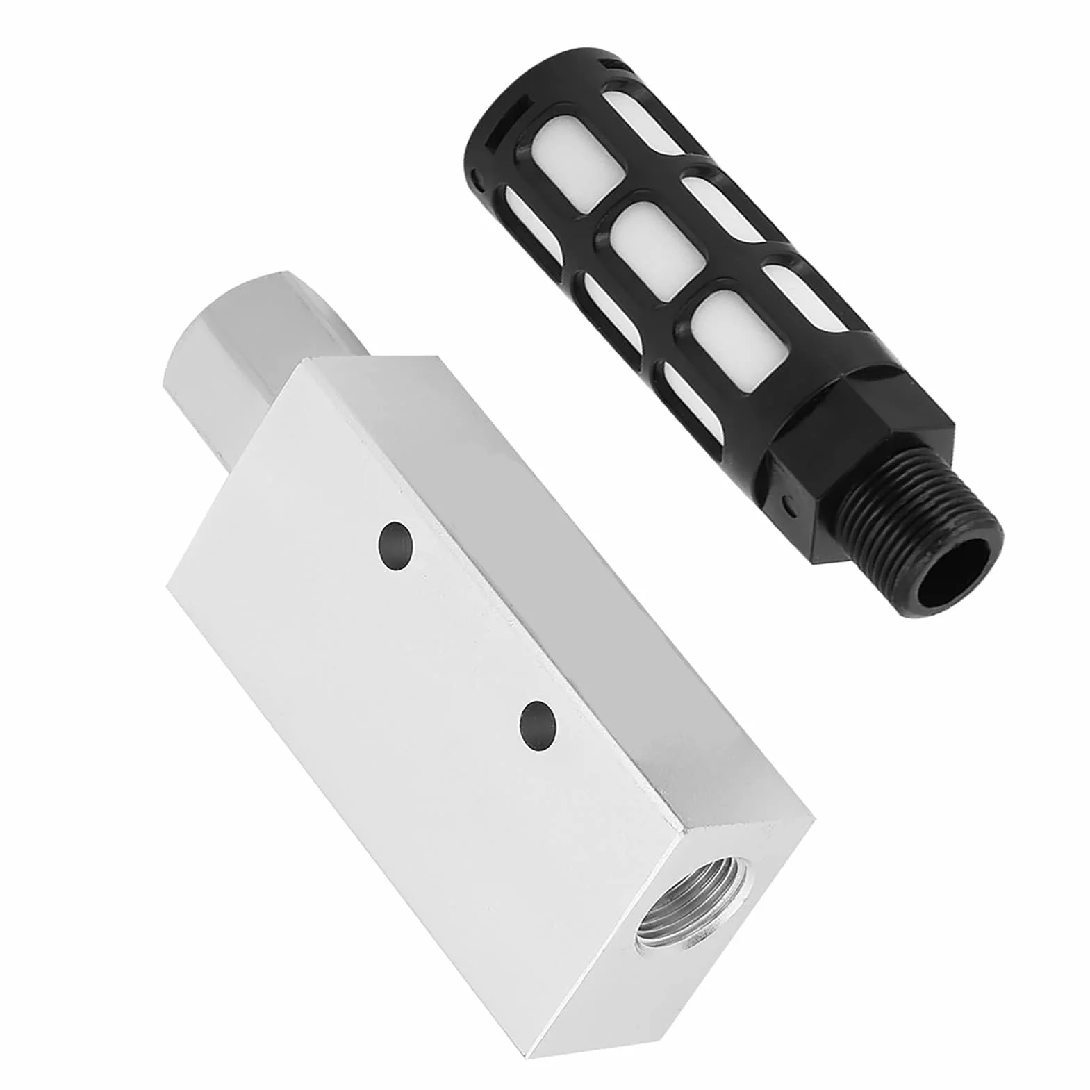 Generador de Vacío Venturi CV-20HS de Aluminio con Silenciador Boquilla 2.0mm Aire Comprimido