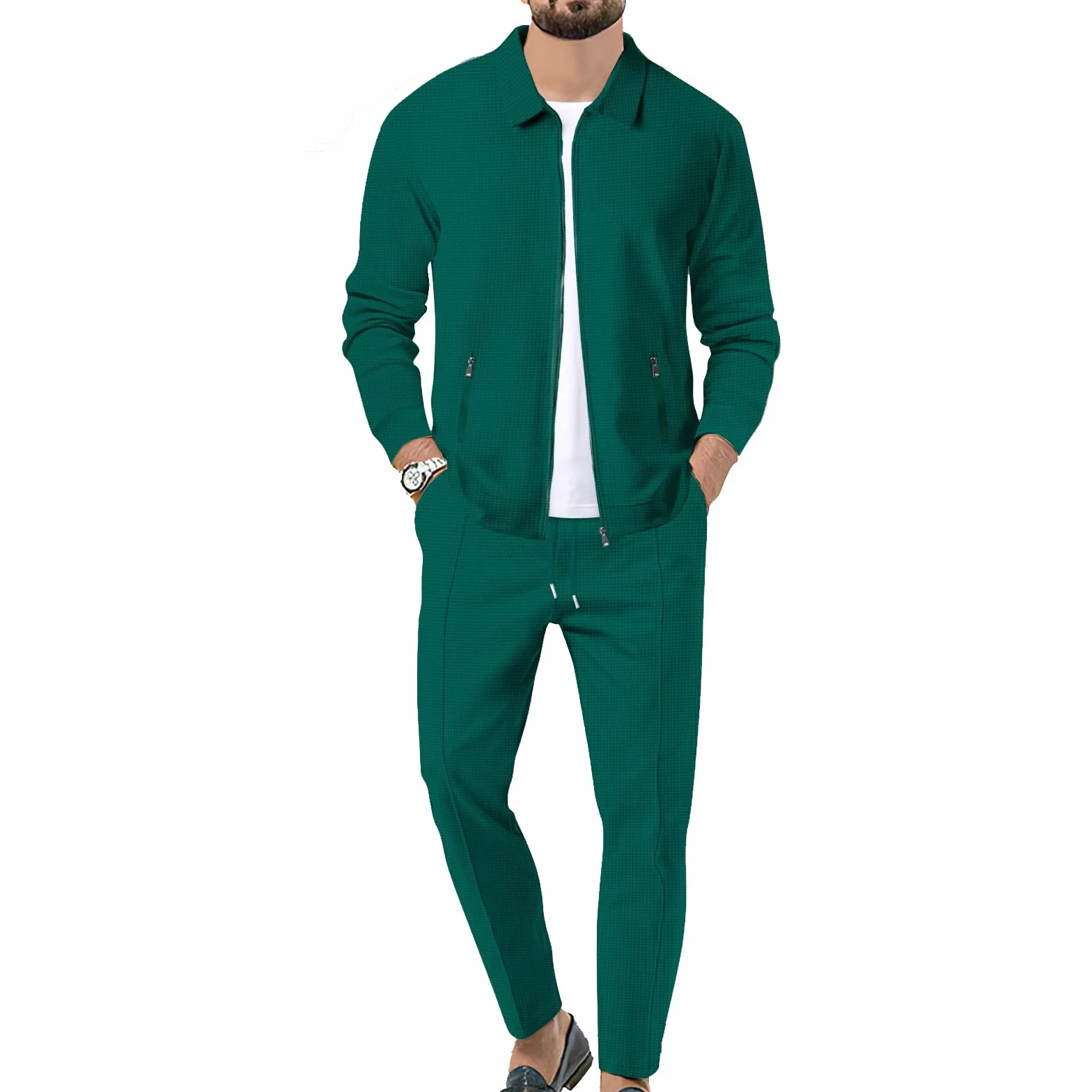 2 Piezas Juego De Sudaderas Suit Chándal Hombre Sudaderas Deportivas Top Y Juego De Trotar Deportivo Inferior Moda Traje