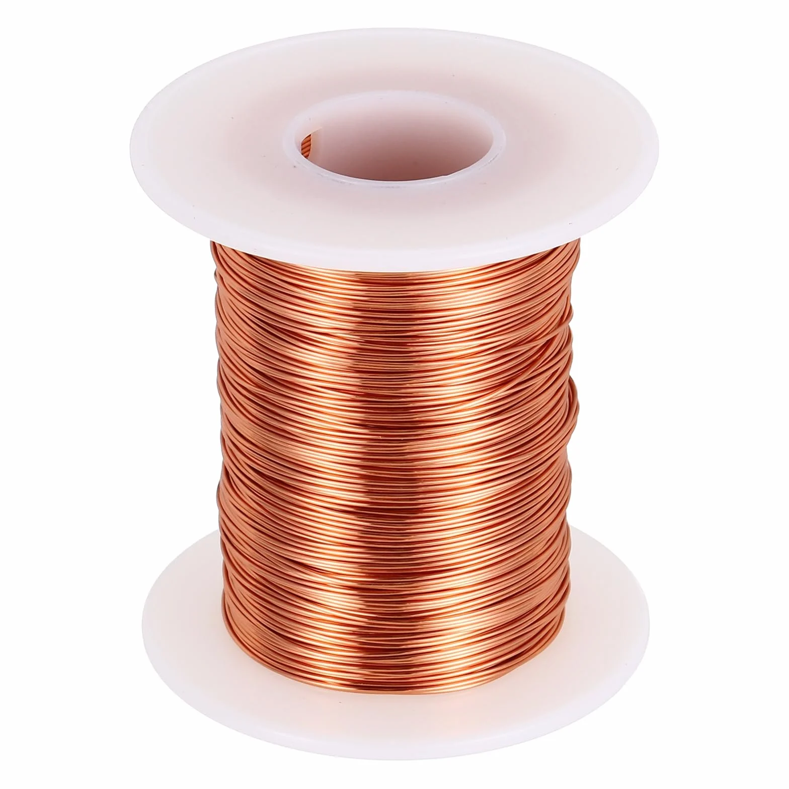 sourcing map Cable magnético 24 AWG alambre cobre esmaltado calibre 24 bobina 6 onzas 155 C