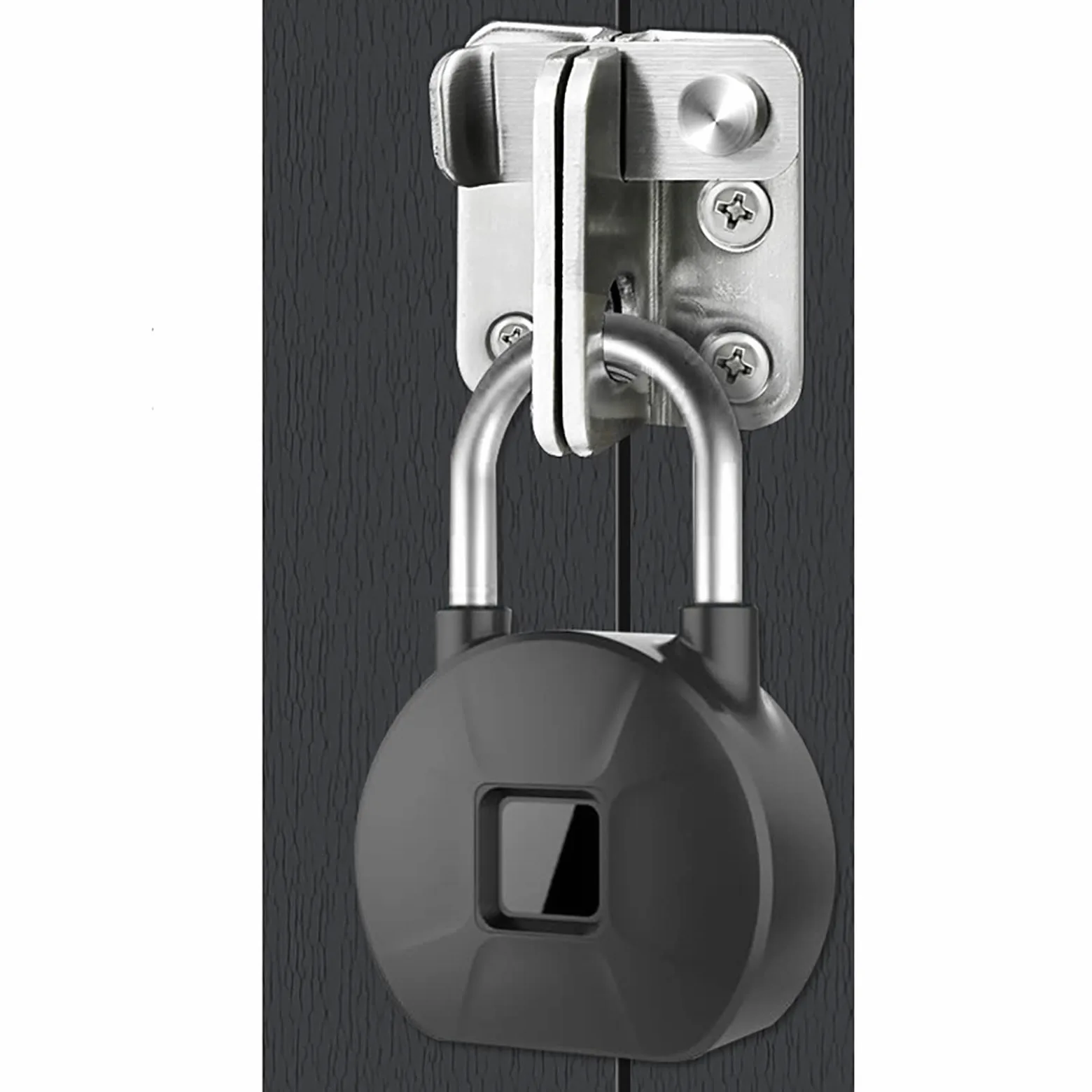 Candado Inteligente con Huella Dactilar Candado de huellas dactilares inteligente Cerradura casillero viaje Huella digital para Seguridad(Schwarz)