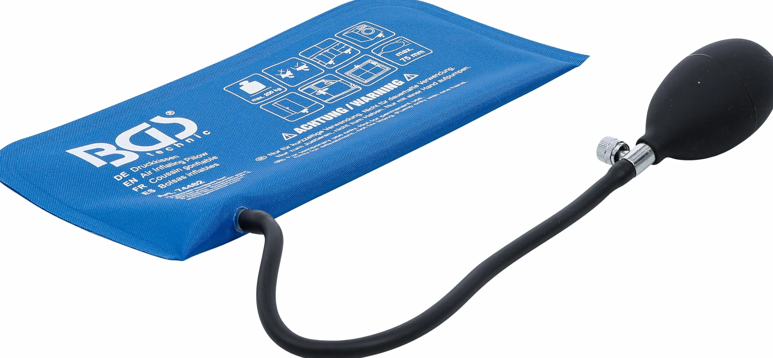 BGS 74482 Bolsas inflables rectangular 270 x 135 mm con bomba manual