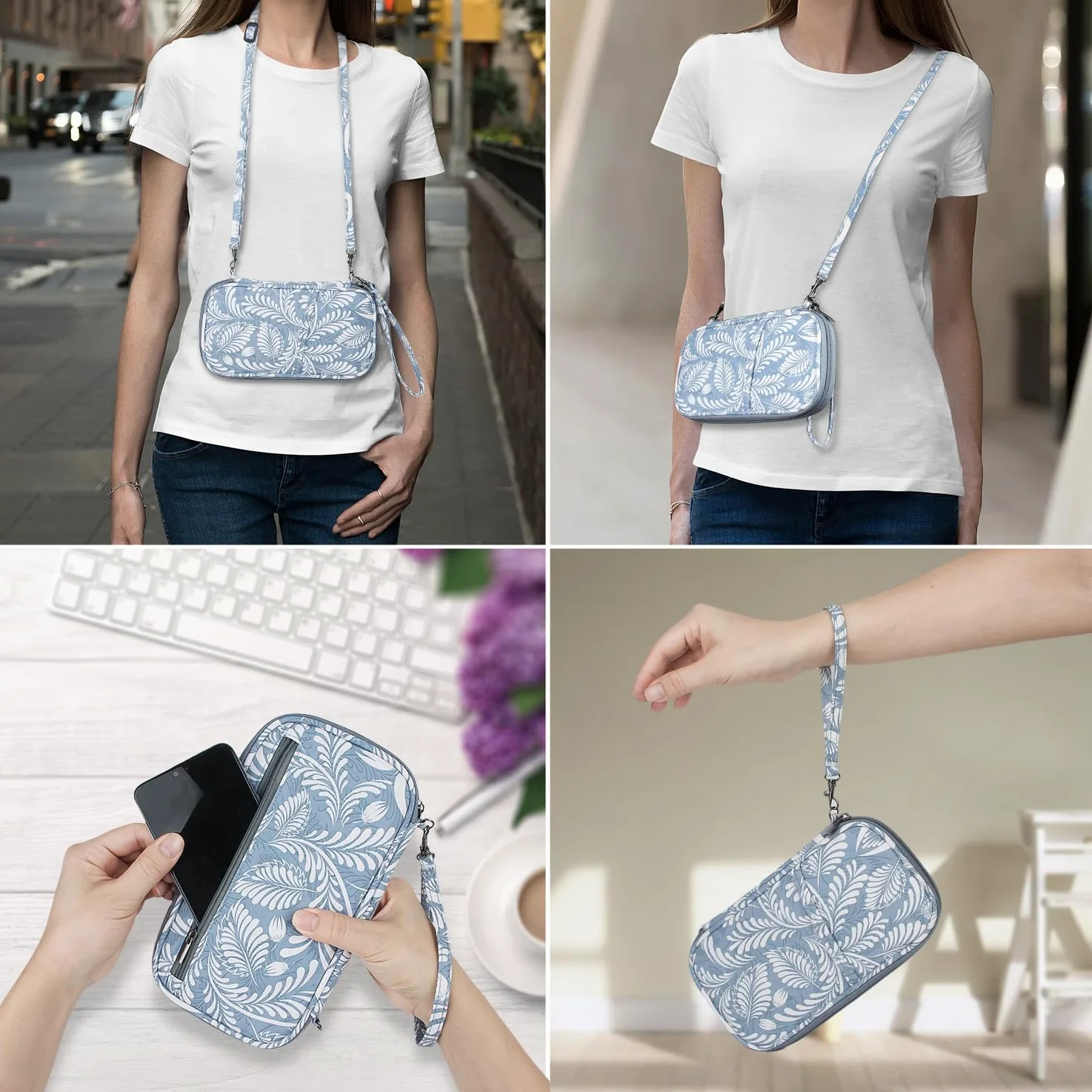 jiemei Cartera RFID para Pasaporte Familiar, Impermeable, Organizador de Documentos de Viaje, Bolsa de Mano para Tarjetas de crédito para Hombres y Mujeres