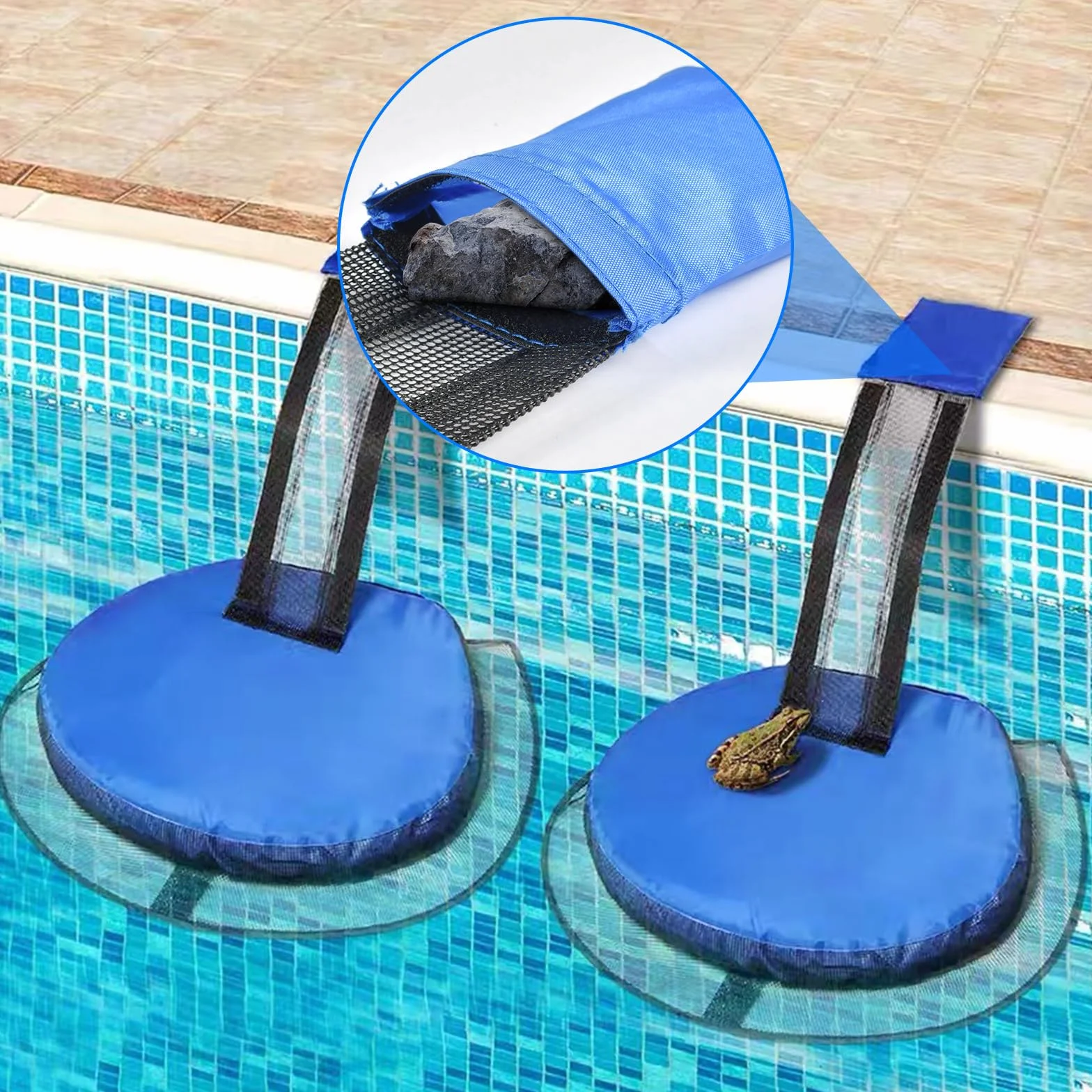 Qooloo Rampa de Rescate para Piscina, Rescate de Animales, Accesorio de Salida