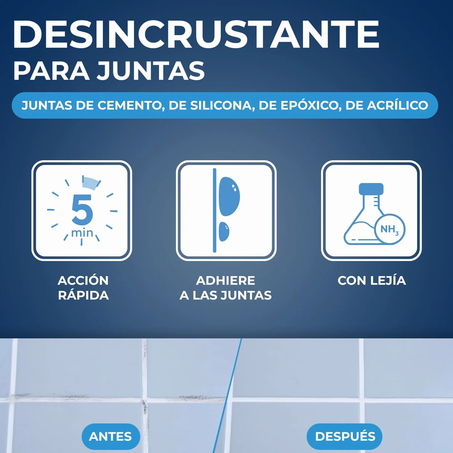 STARWAX Blanqueador para juntas y baño 500ml