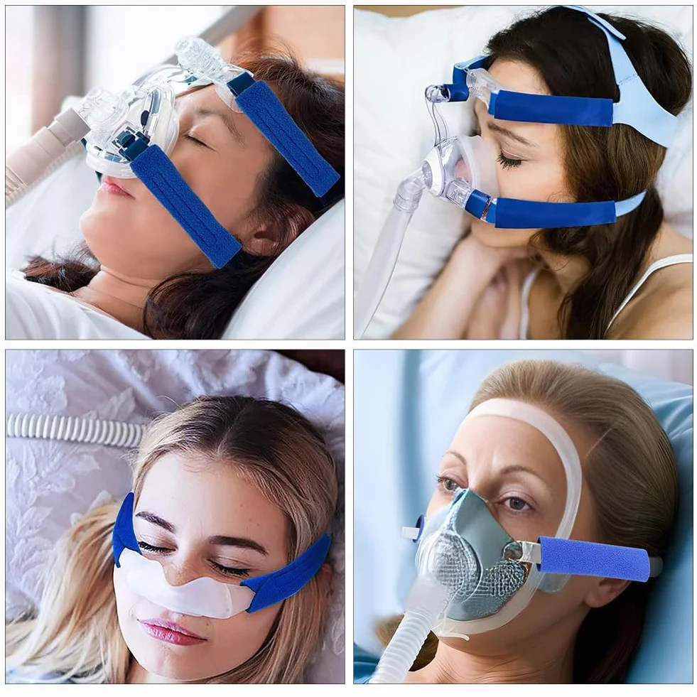 Almohadillas Faciales CPAP, 6pcs Fundas para Cinturón de Seguridad para Mejilla, Mascarillas CPAP