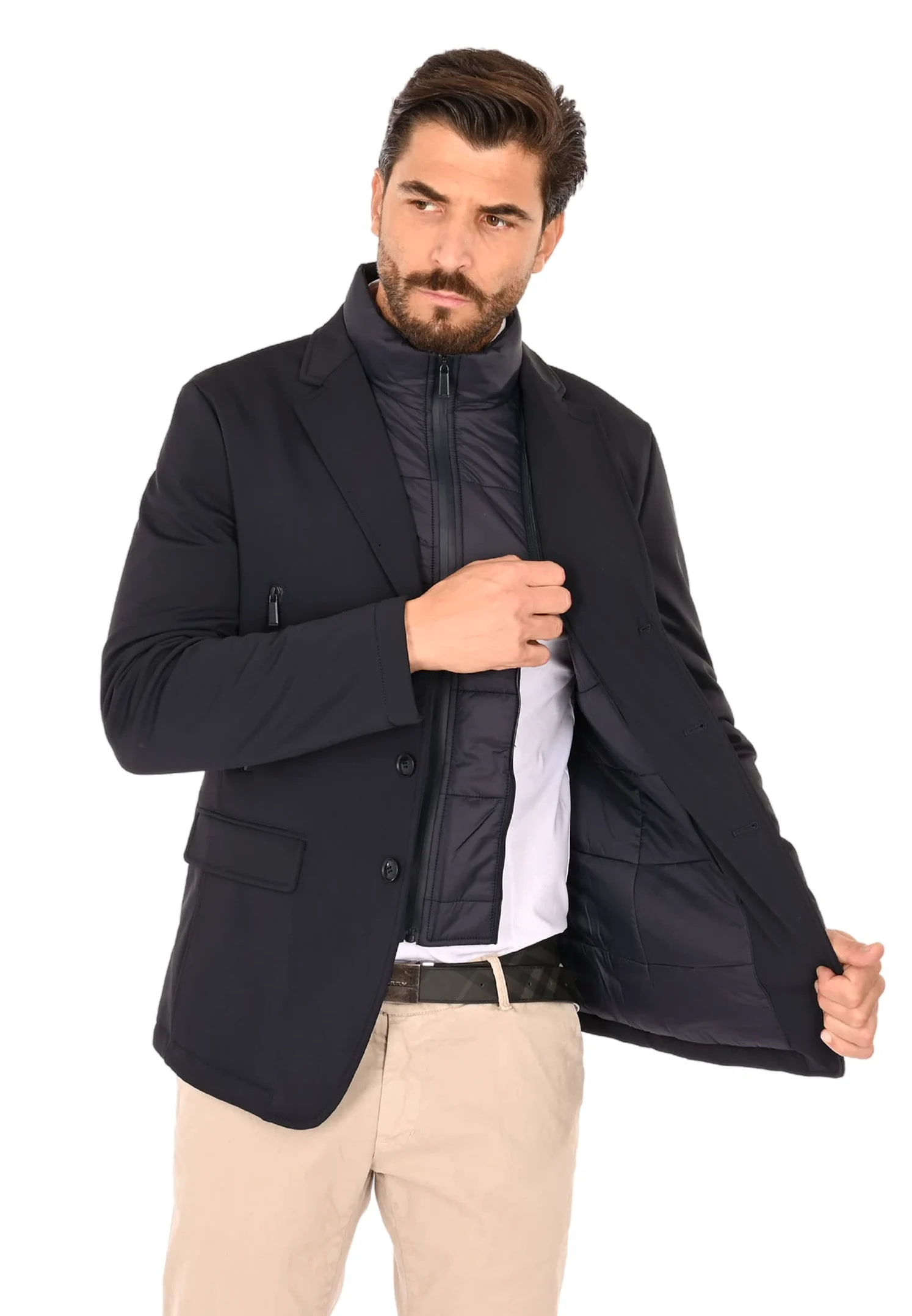 Ciabalù Chaqueta De Invierno Elegante Chaqueta Técnica Acolchada Con Arnés