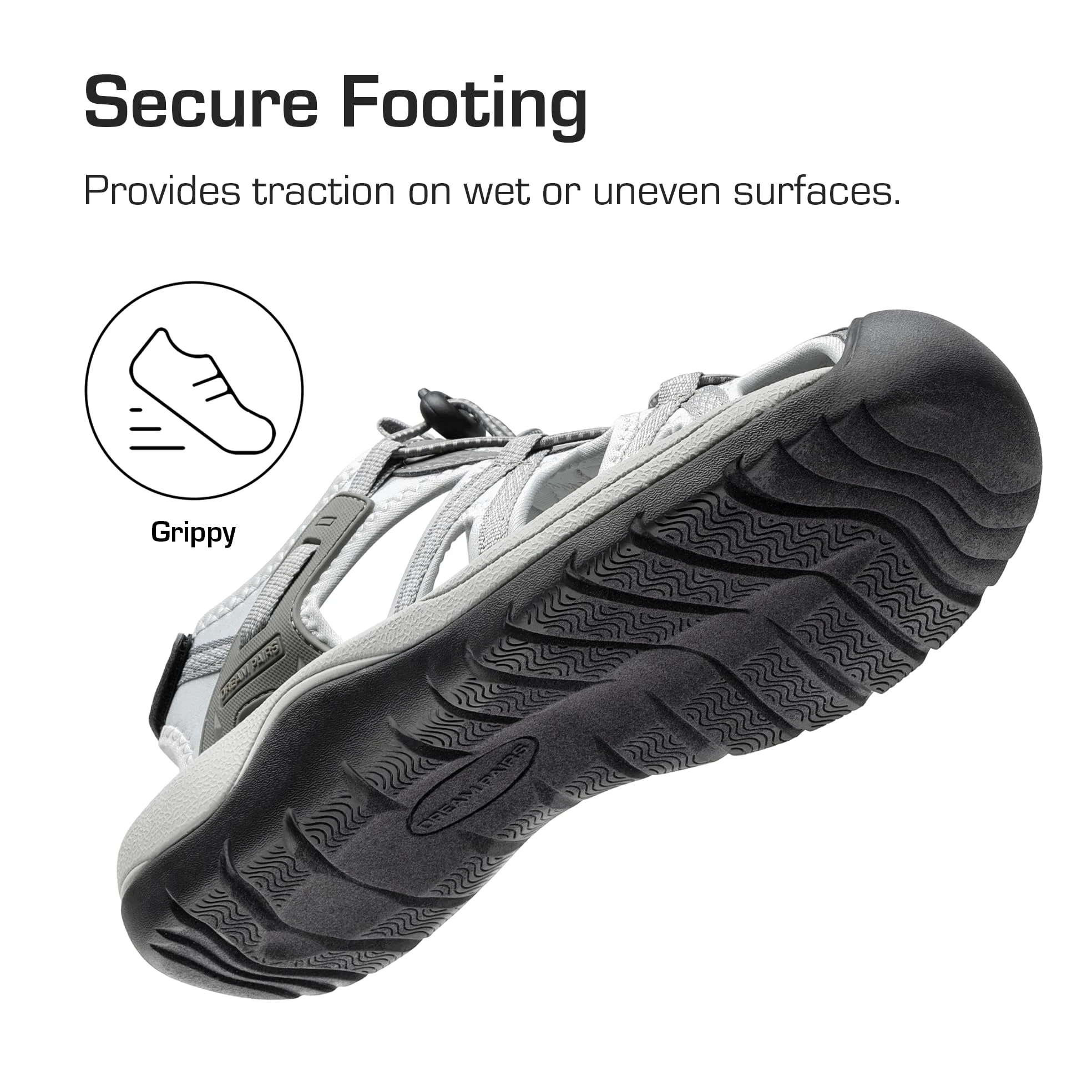 DREAM PAIRS Sandalias Hombre Verano Trekking Deportivas Playa Antideslizantes Zapatos con Punta Cerrada Senderismo