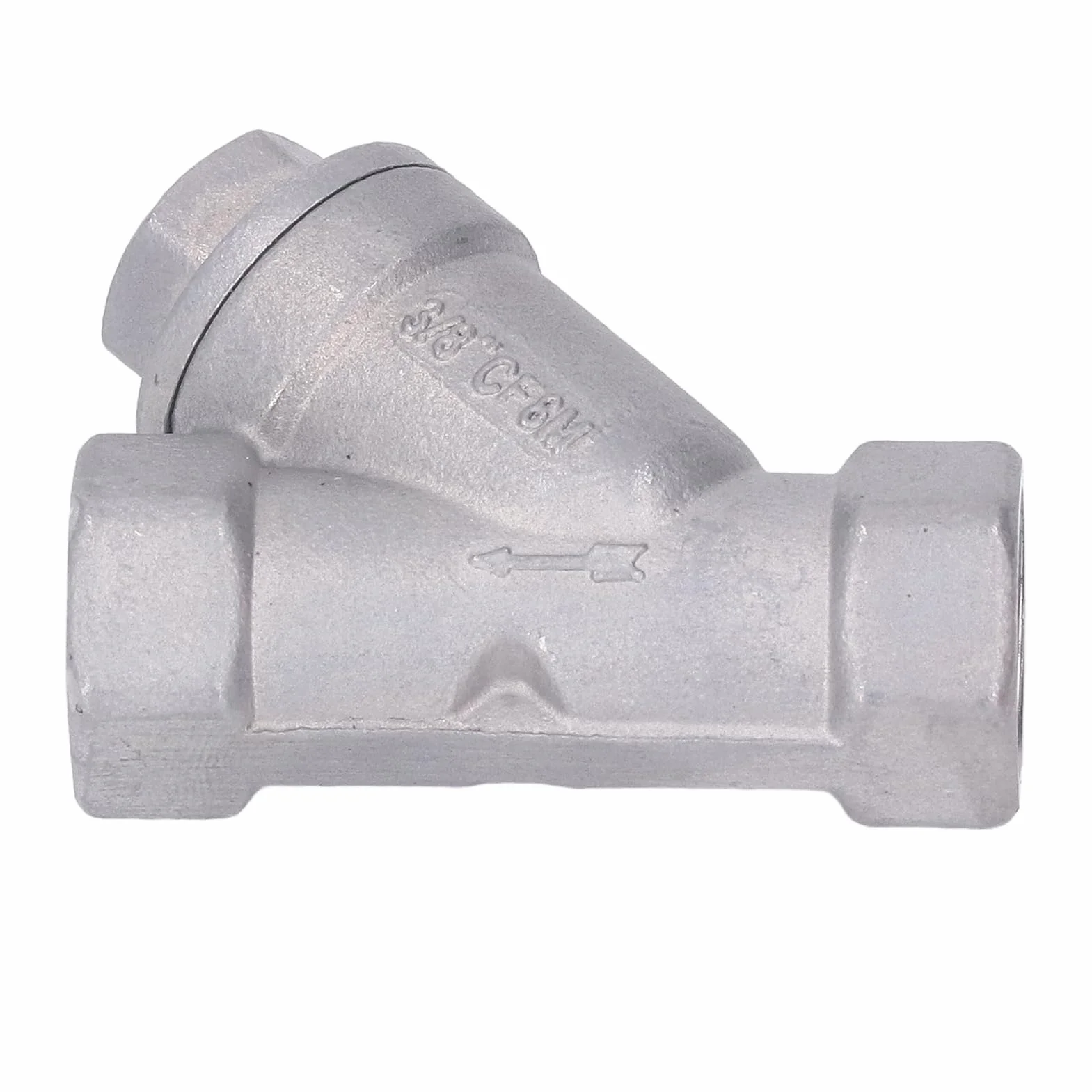 Filtro tipo Y de acero inoxidable 304, rosca hembra 3/8 pulgadas DN10 para agua, aceite y gas