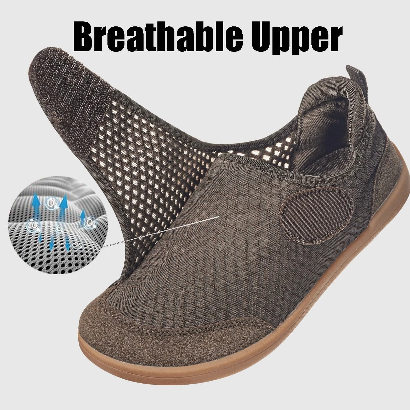 Zapatos Diabeticos para Mujer Hombre Extra Anchas Transpirables Ligero Antideslizante Ajustable Cómodo ortopédicos Zapatillas para Caminar Calzado Edema Artritis Ancianos Persona Mayor