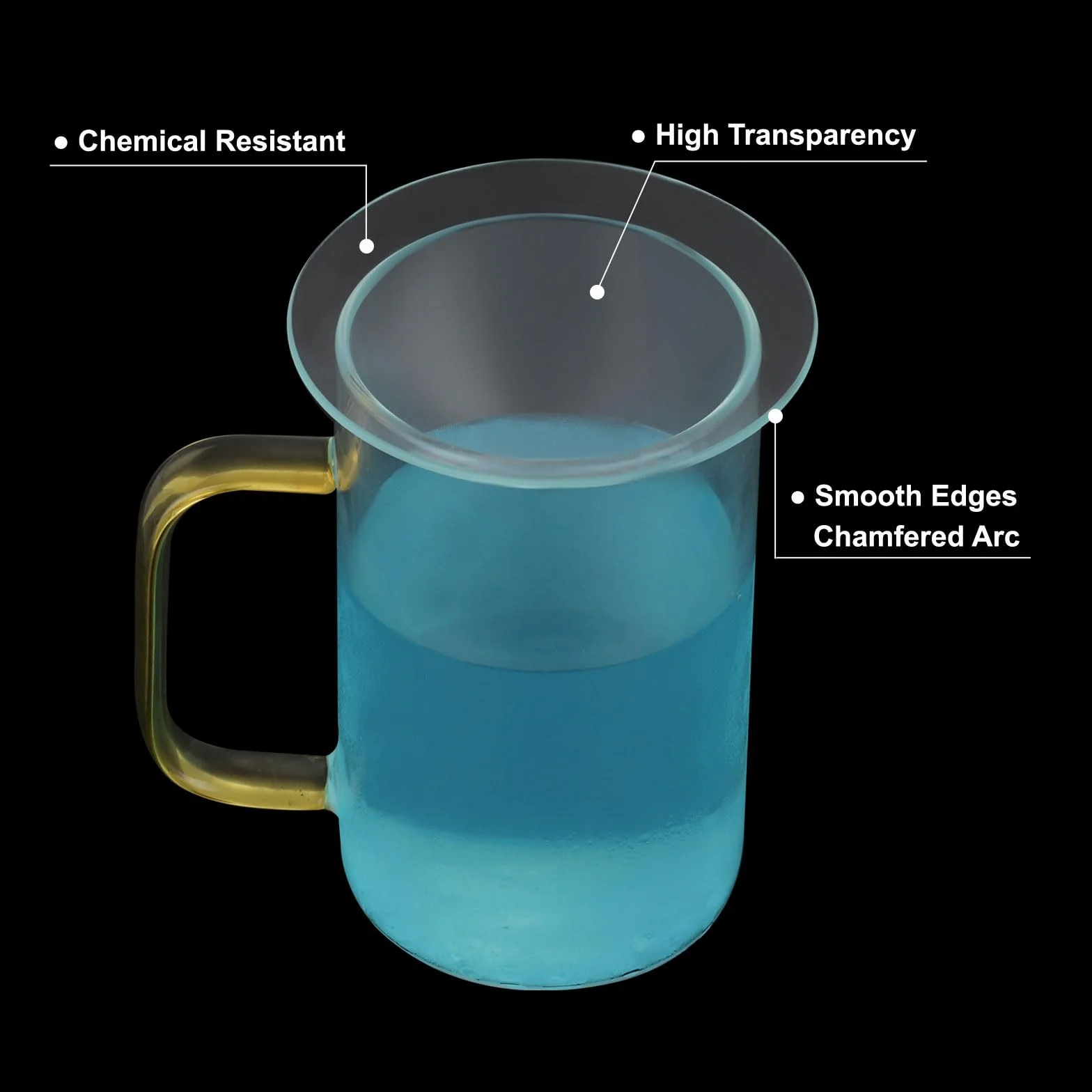 PATIKIL 50mm Vidrio de Reloj 4 Unidades Cubiertas Transparentes para Matraces Vasos de Precipitados