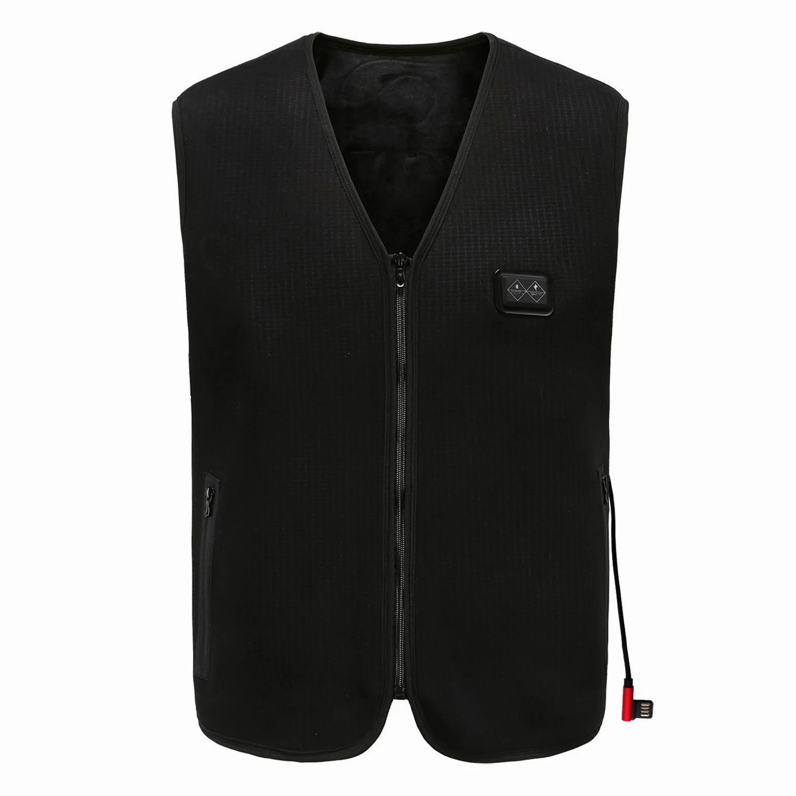 Chaleco Calefactor Eléctrico Usb Hombre Mujer Chaqueta Calefactable Chaqueta TéRmica de Invierno sin Mangas, 6 Zonas Calefacción Chaqueta Casual sin Capucha Inteligente Temperatura Control