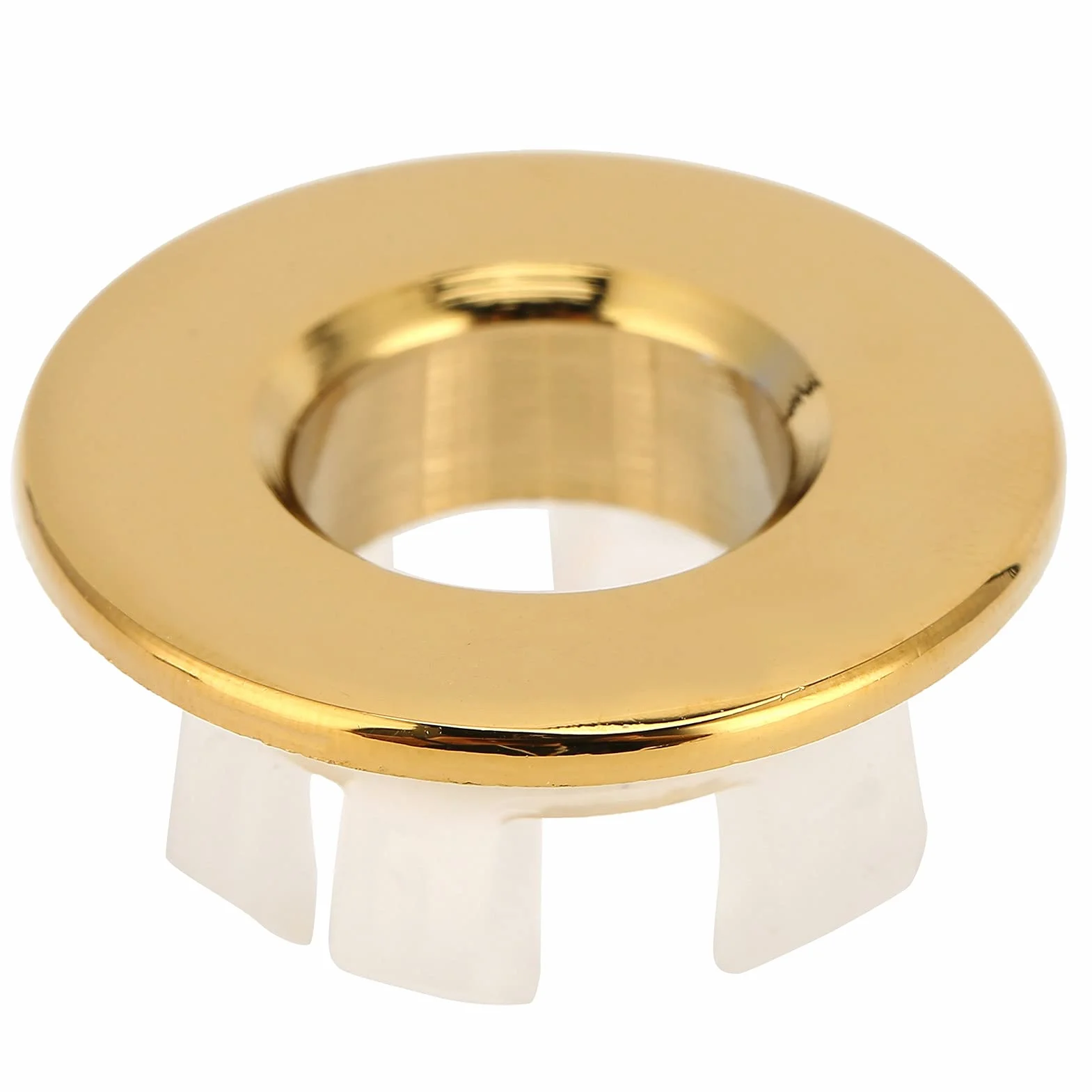 Tapa de desbordamiento para fregadero latón circular - Anillo de repuesto inserto lavabo cocina
