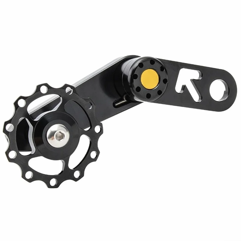 Ajustador de cadena para bicicletas de una sola velocidad y engranaje fijo | Tirador de eje de acero