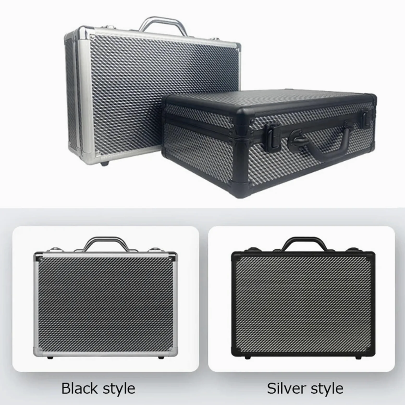 maletín de aluminio con asa Caja de Herramientas portátil aluminio, equipo seguridad, caja herramientas, instrumentos