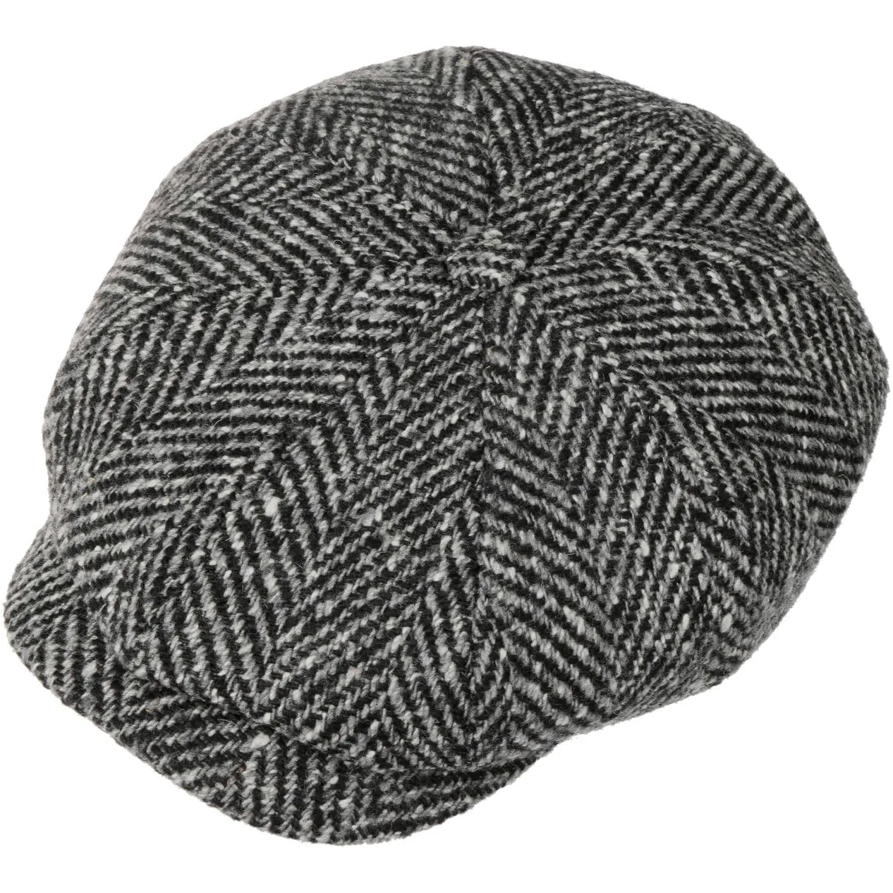 Stetson Gorra Chata Hatteras - Gorra con Visera Mujer/Hombre - 100% Lana Virgen - Gorra Plana con Forro de algodón - Gorra de Lana otoño/Invierno