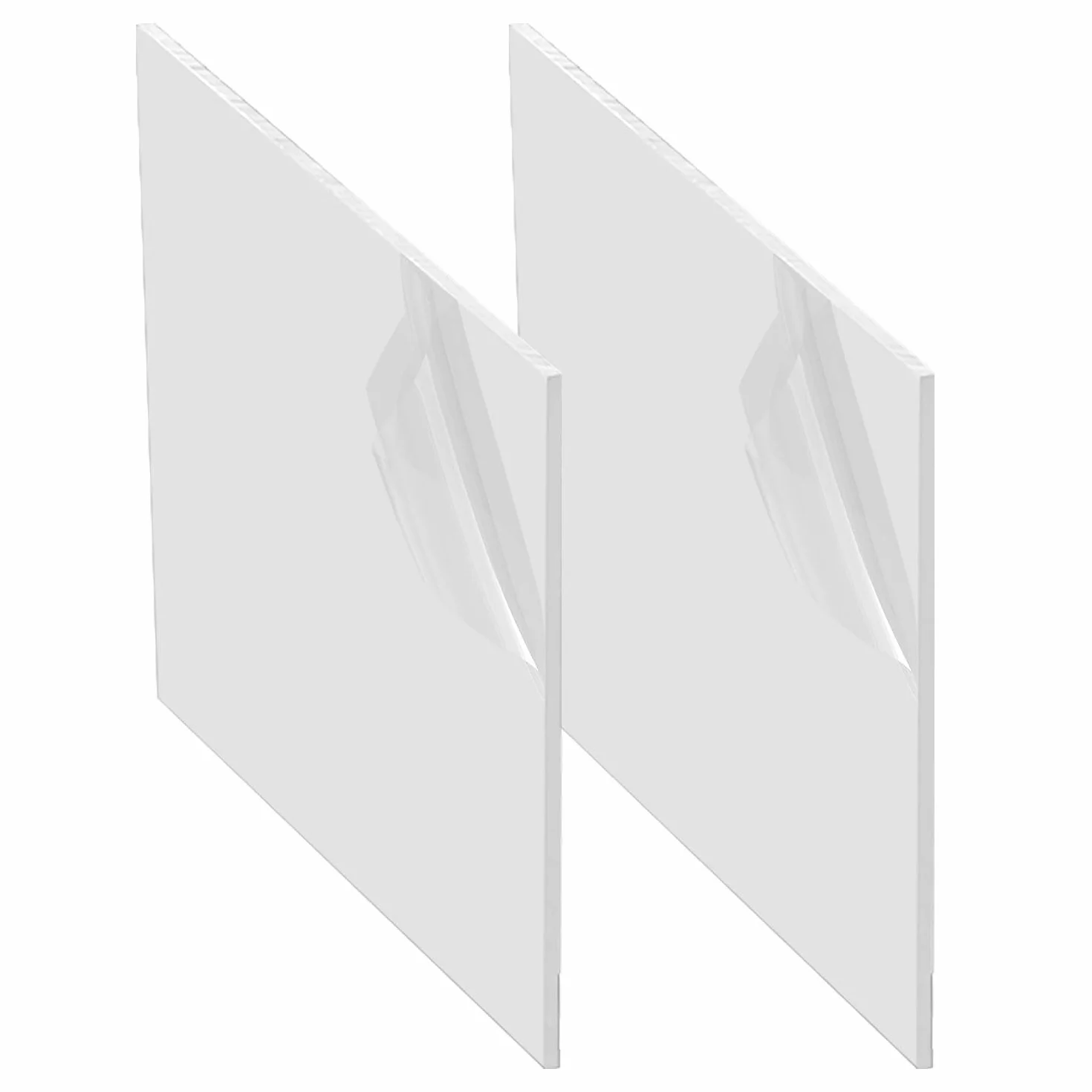 Placas de Plástico ABS 30cmx20cmx3mm Blanco 2pcs para Modelado
