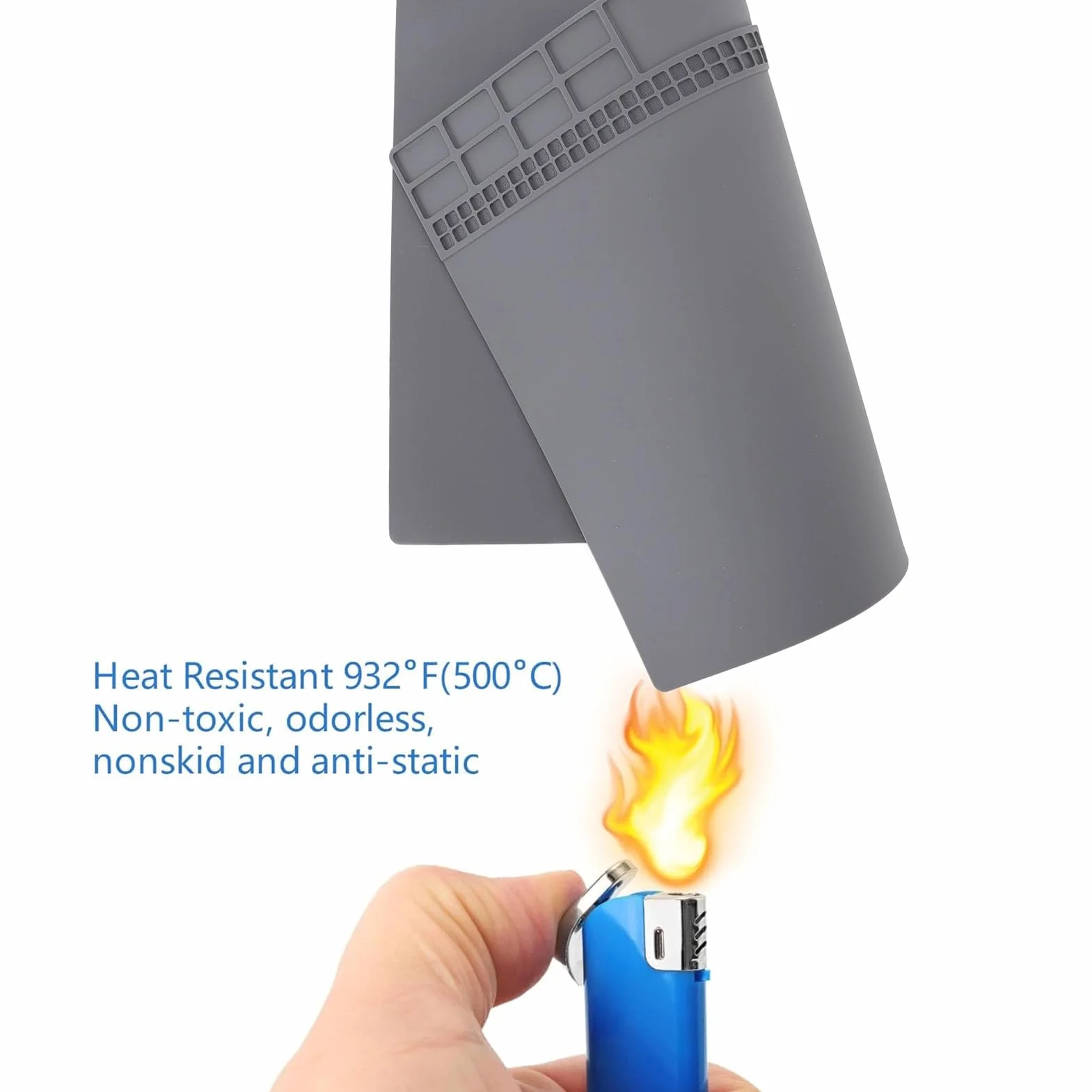 Almohadilla de Reparación de Silicona Resistente al Calor 932°F para Banco de Trabajo