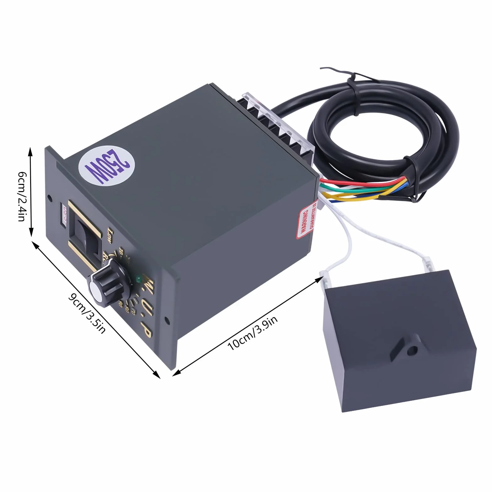 Motor Eléctrico Monofásico 250W 220V Reversible Velocidad Variable Ajustable